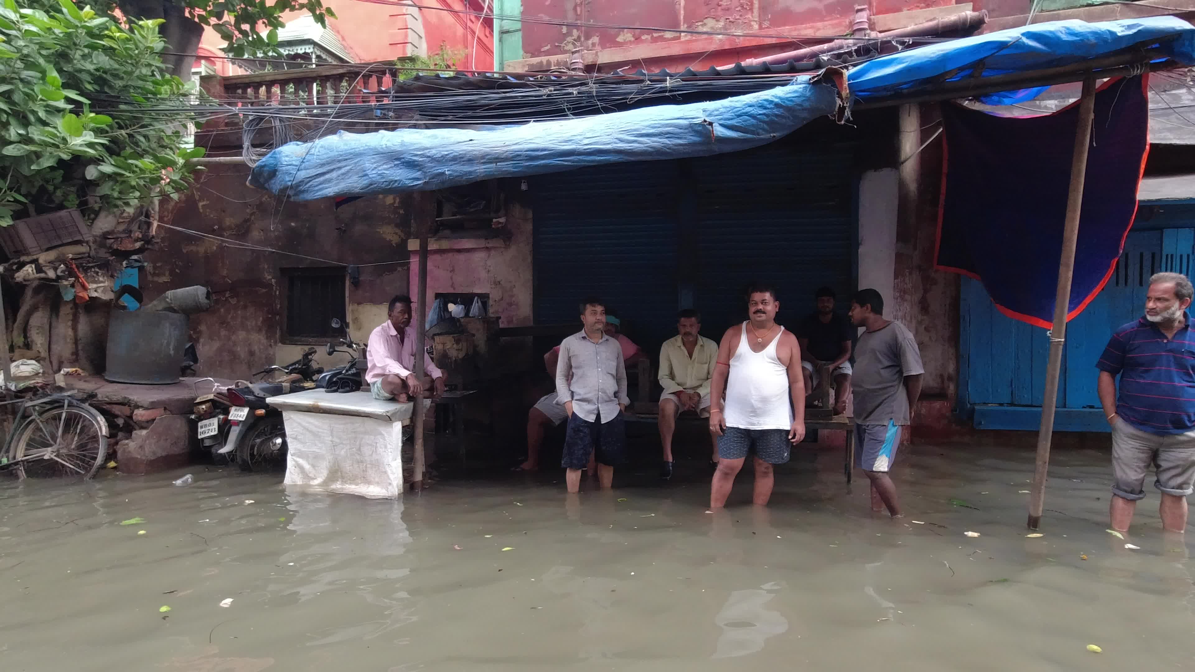 Monsoon rain in Kolkata, India