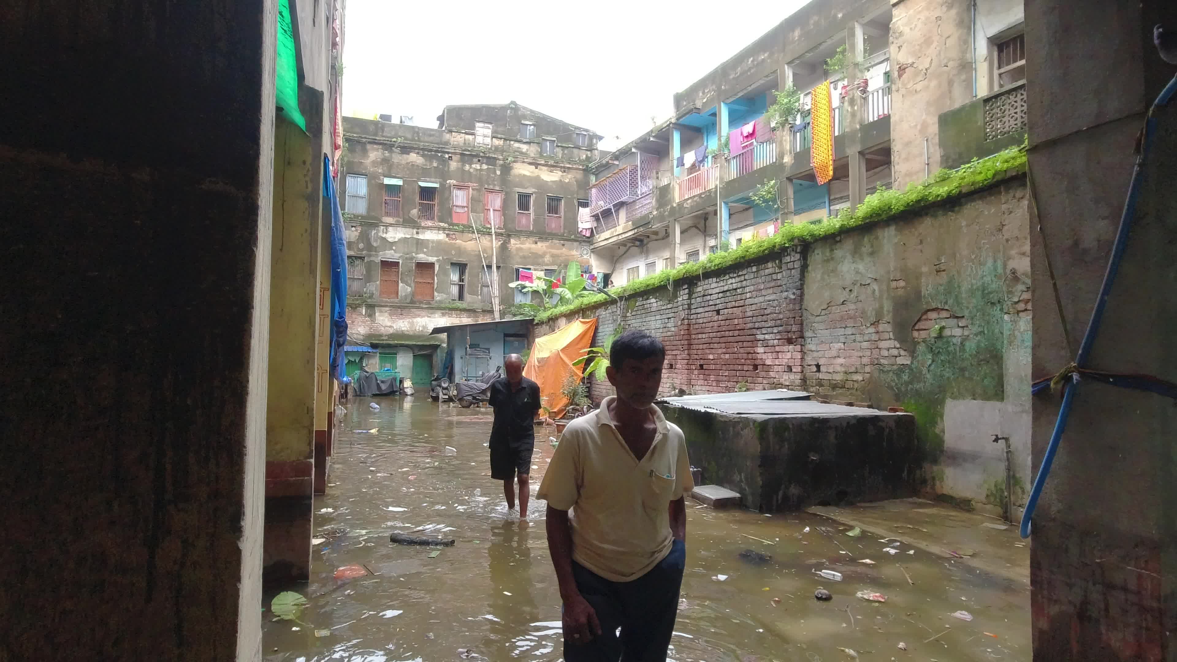 Monsoon rain in Kolkata, India