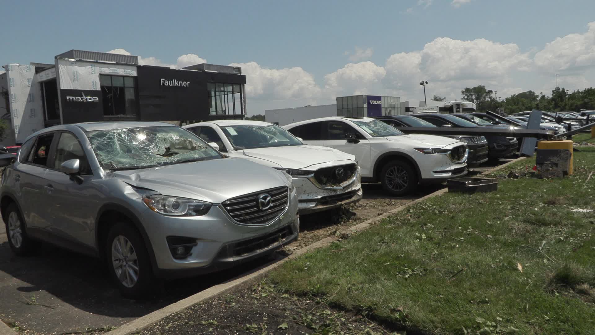 Tornado slams Faulkner Buick GMC dealership in Trevose, Pennsylvania