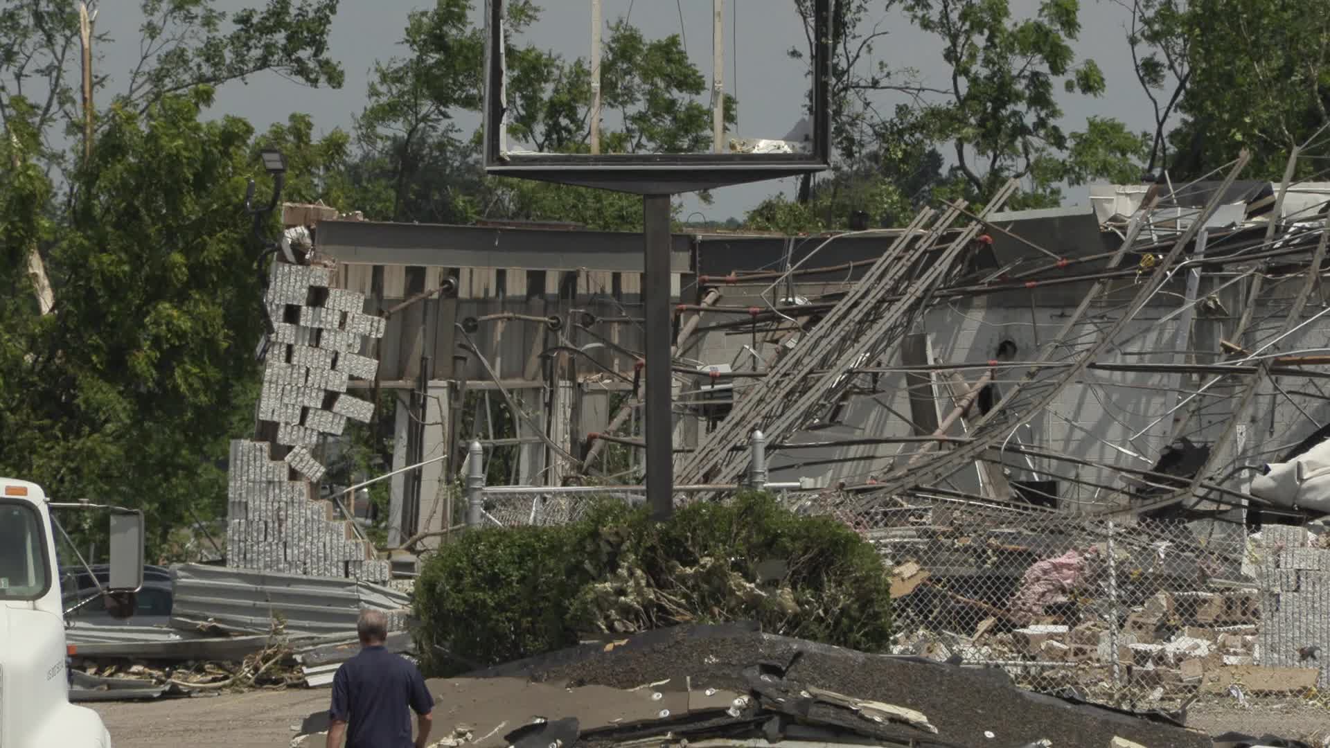 Tornado slams Faulkner Buick GMC dealership in Trevose, Pennsylvania
