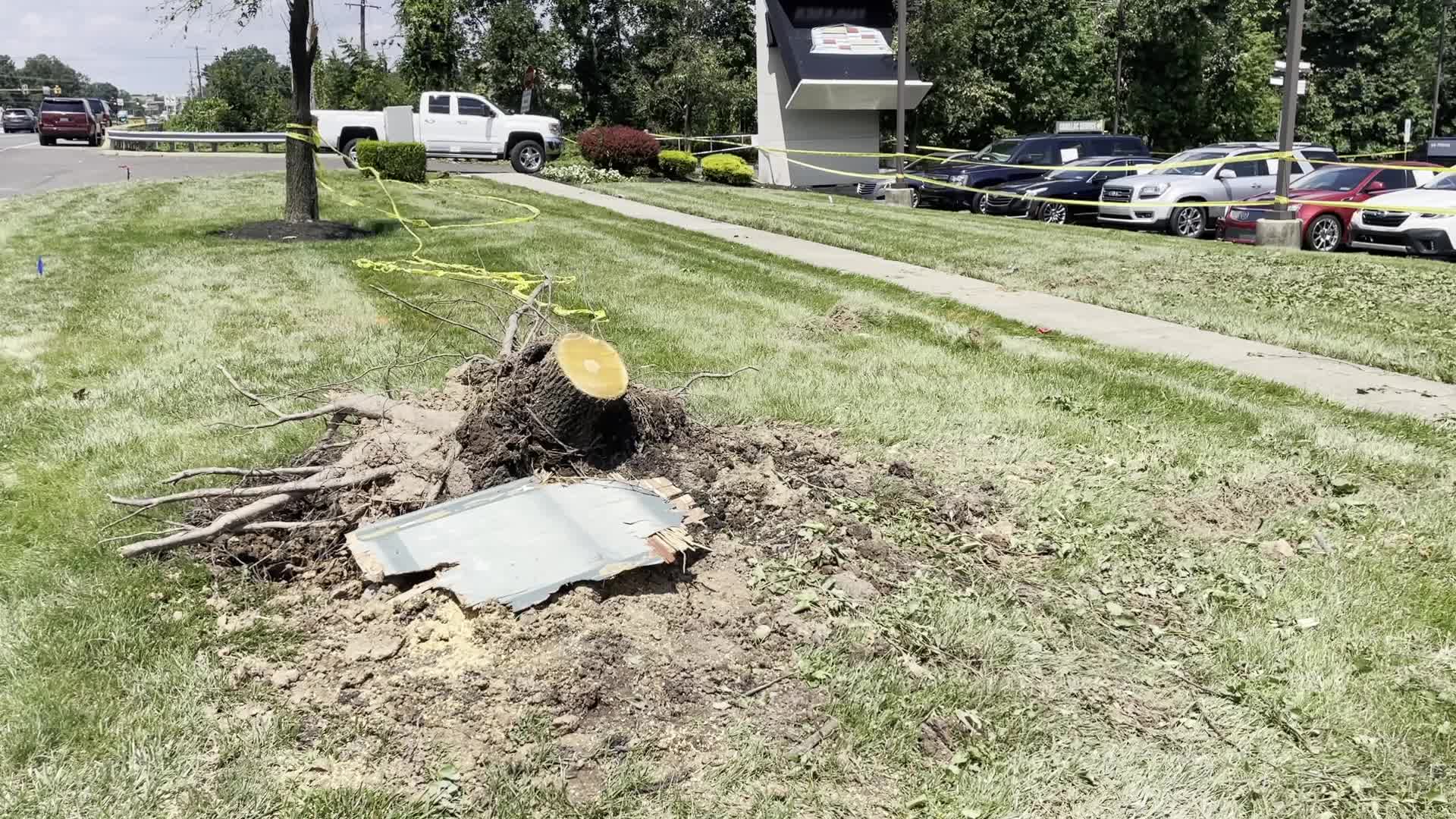 Tornado slams Faulkner Buick GMC dealership in Trevose, Pennsylvania