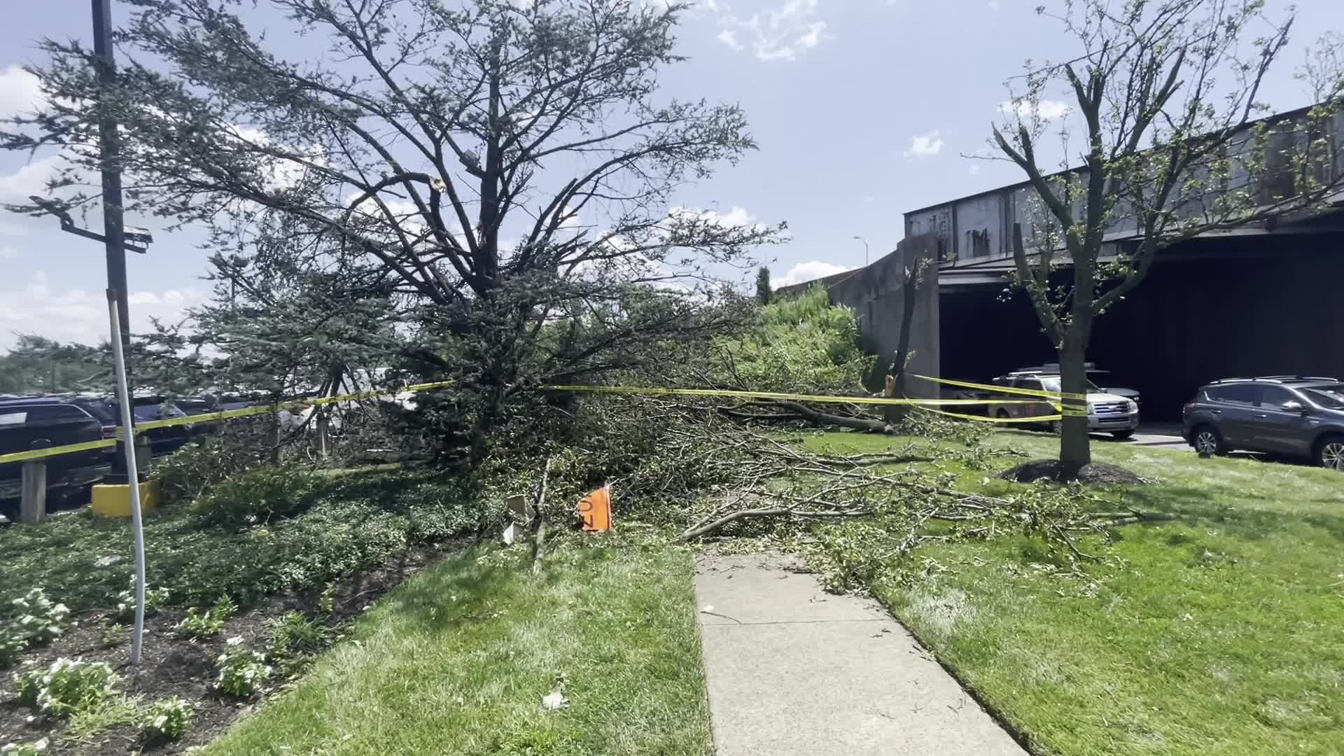 Tornado slams Faulkner Buick GMC dealership in Trevose, Pennsylvania