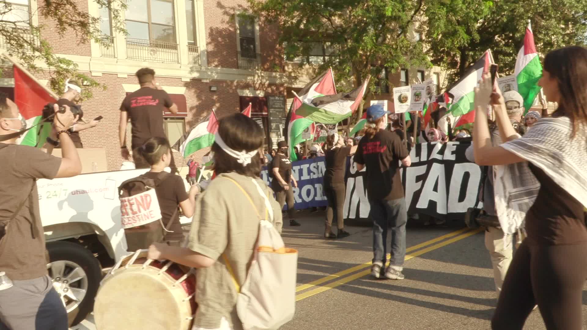 Demonstration In Support of Palestine in New York