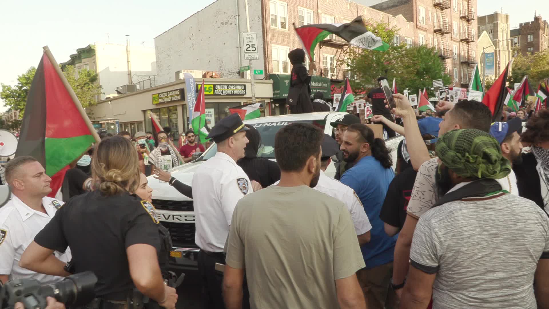 Demonstration In Support of Palestine in New York