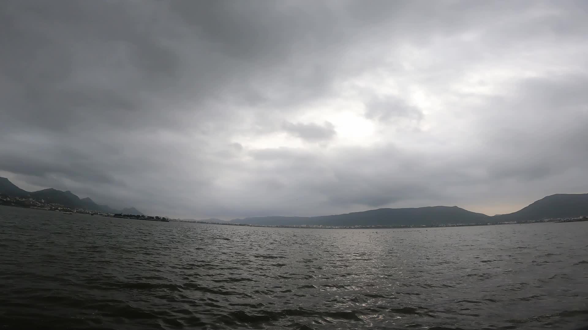 Monsoon clouds loom over the Ajmer City