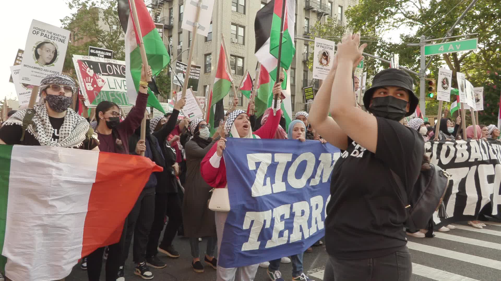 Demonstration In Support of Palestine in New York