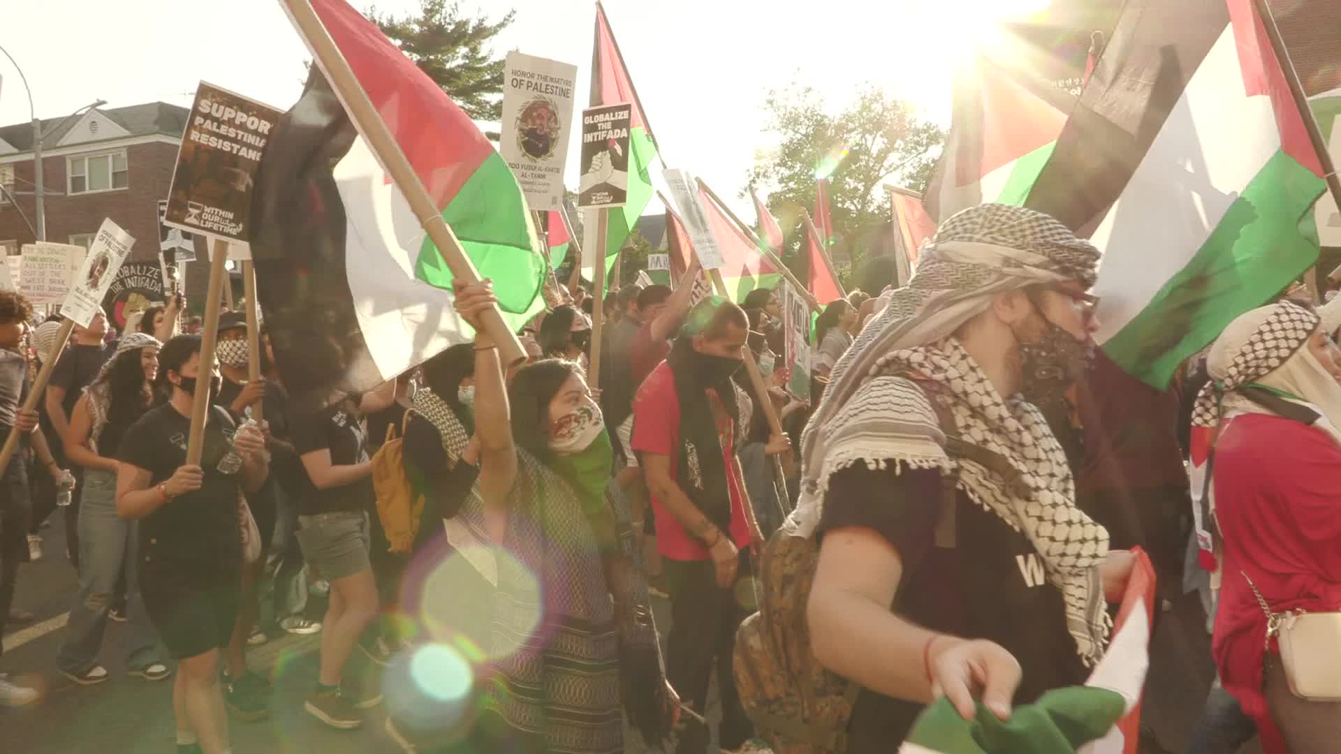 Demonstration In Support of Palestine in New York