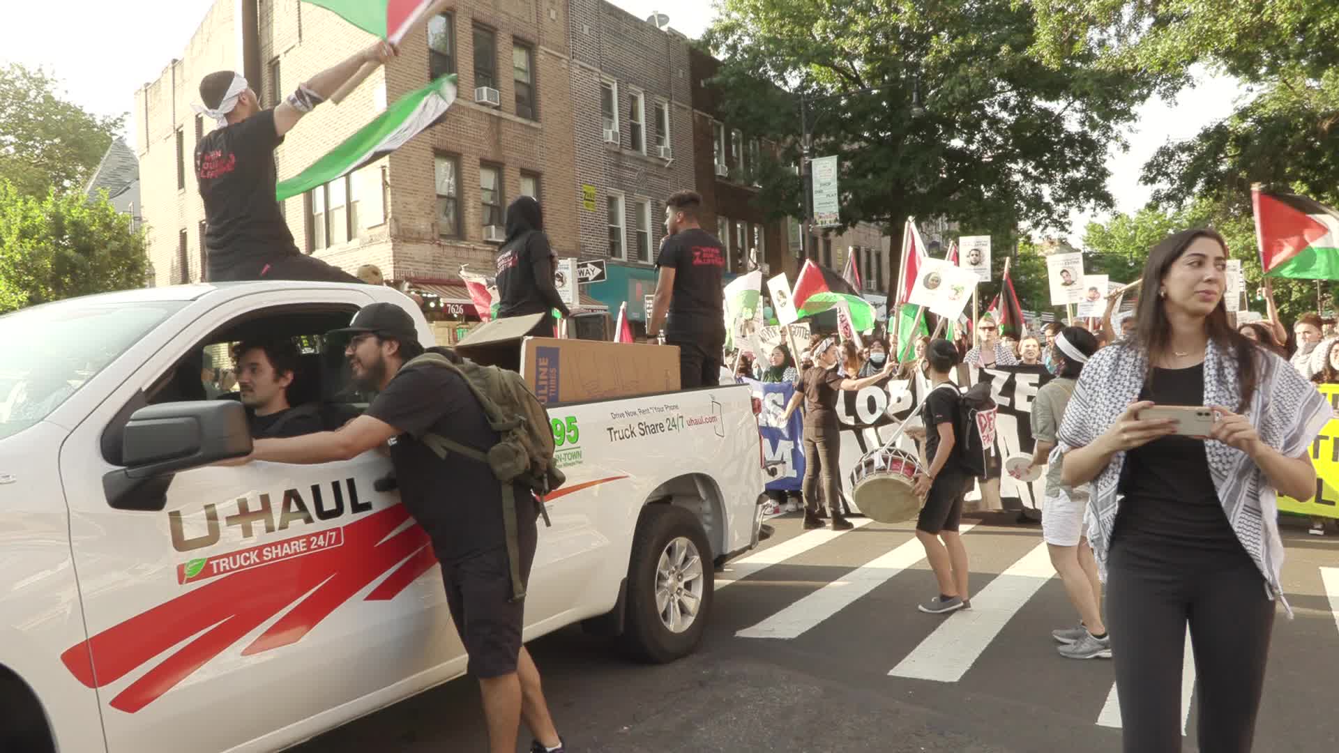 Demonstration In Support of Palestine in New York