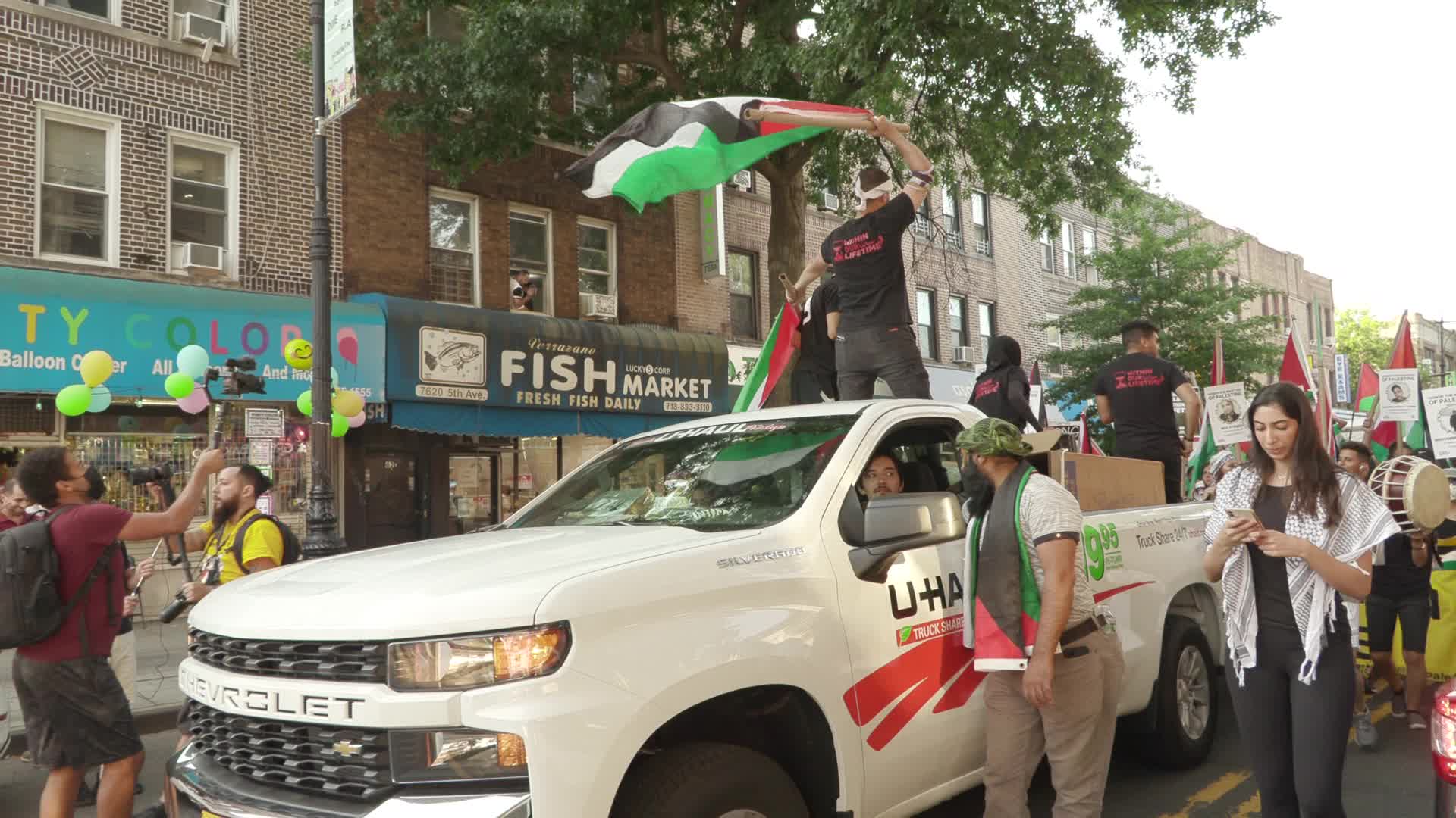 Demonstration In Support of Palestine in New York