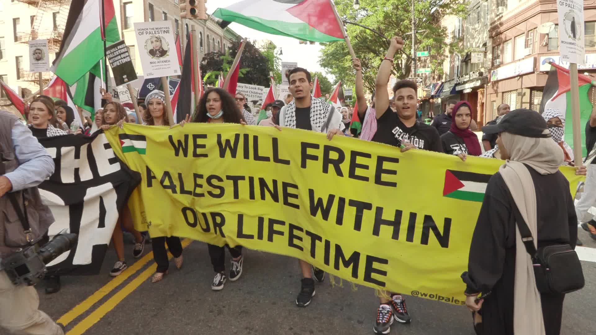 Demonstration In Support of Palestine in New York