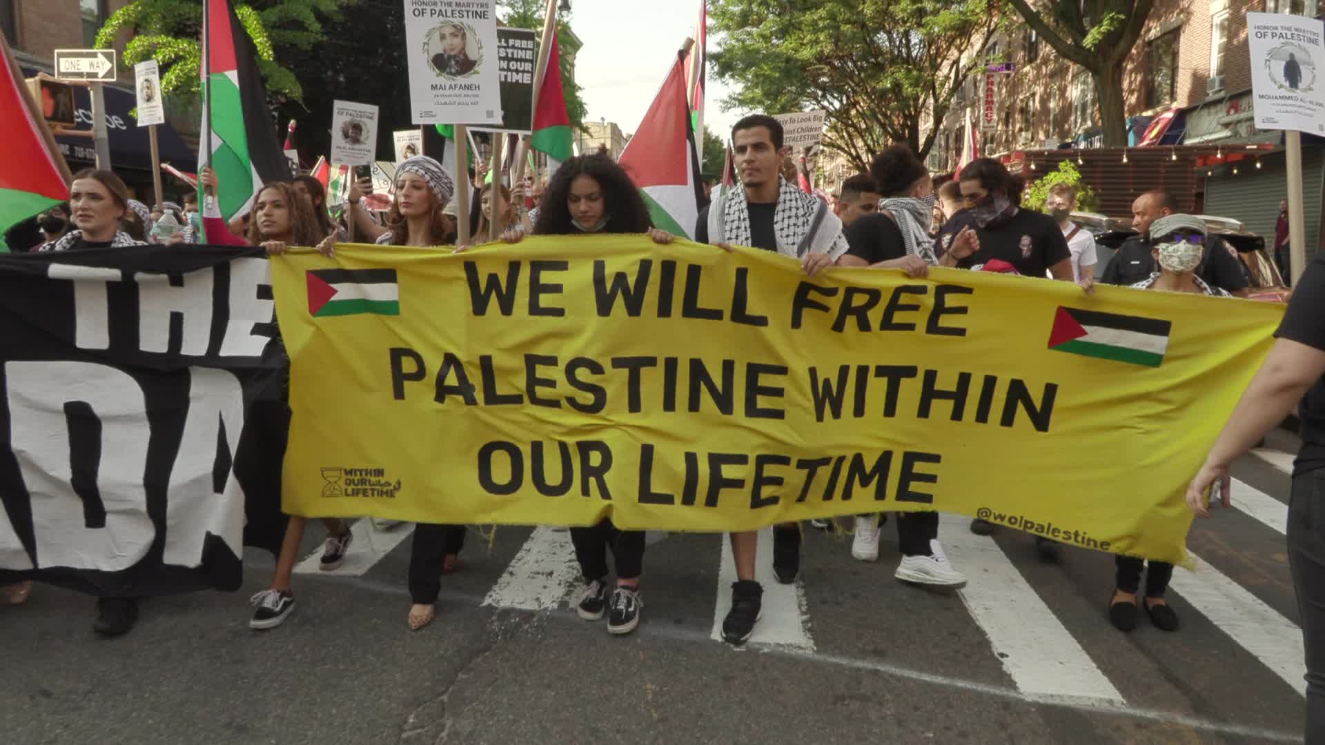 Demonstration In Support of Palestine in New York