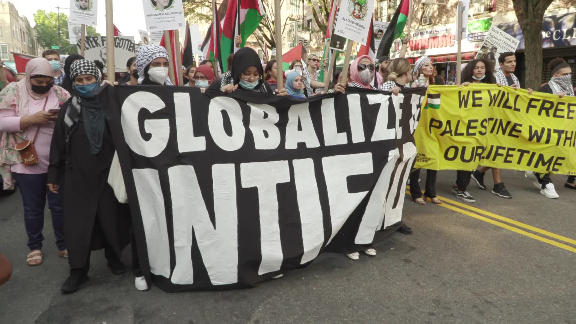 Demonstration In Support of Palestine in New York