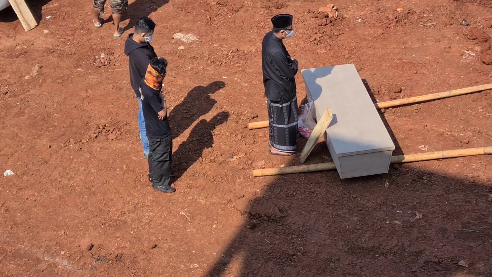 Funeral for Covid-19 victims in Indonesia