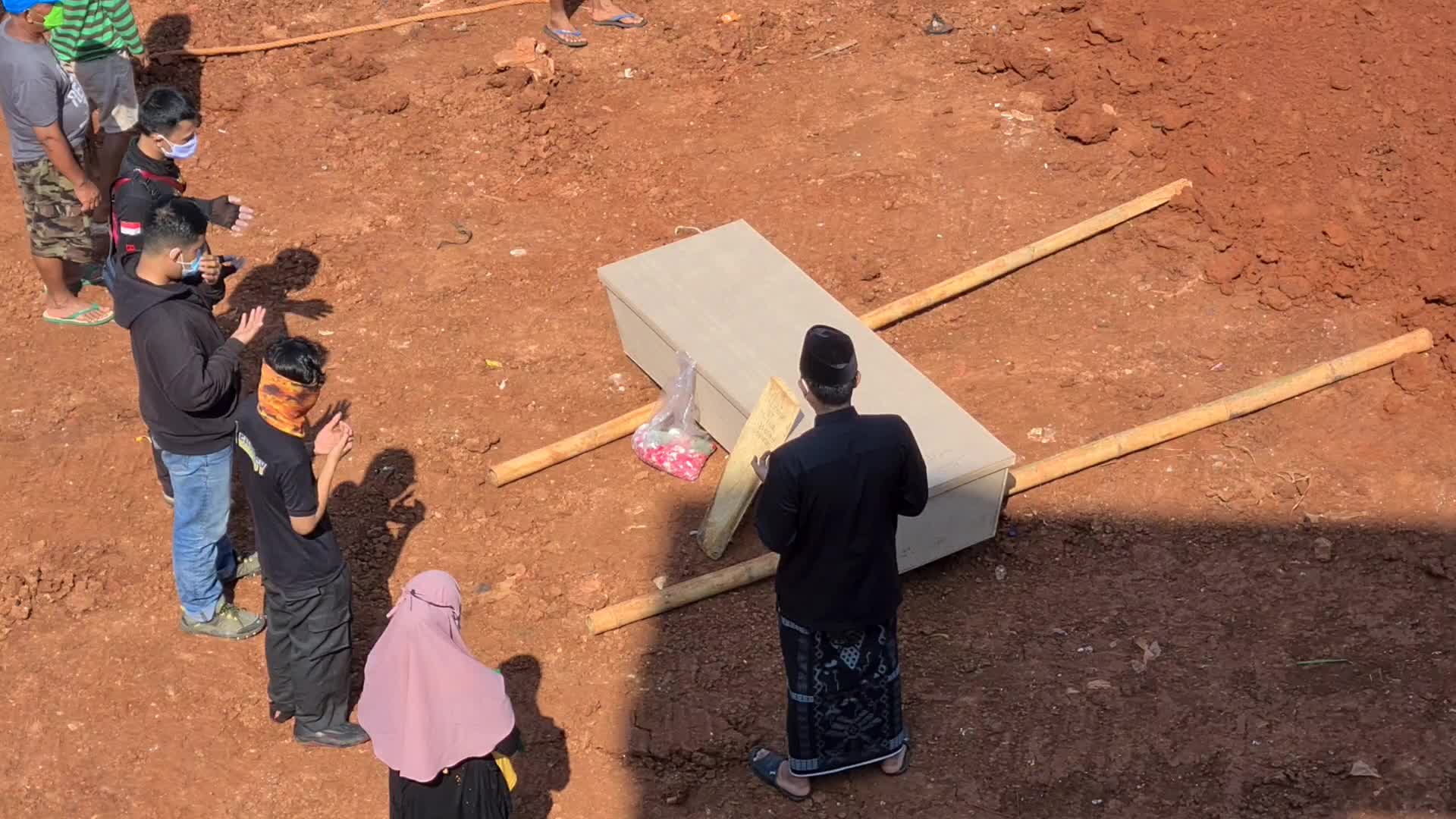 Funeral for Covid-19 victims in Indonesia