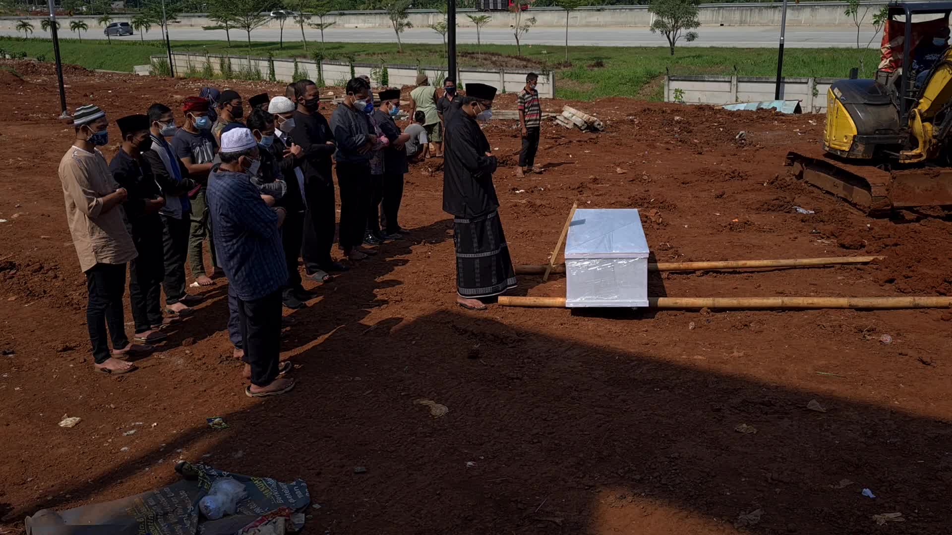 Funeral for Covid-19 victims in Indonesia