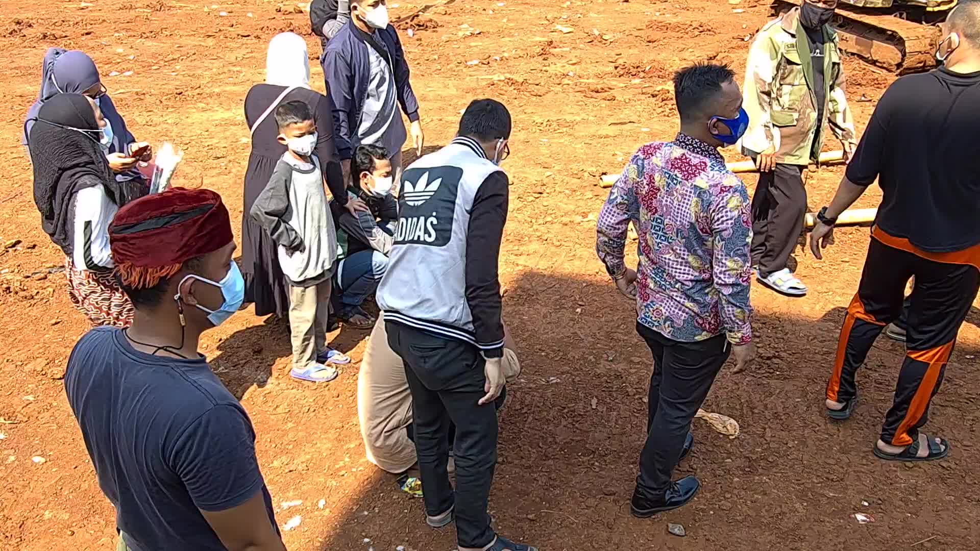 Funeral for Covid-19 victims in Indonesia