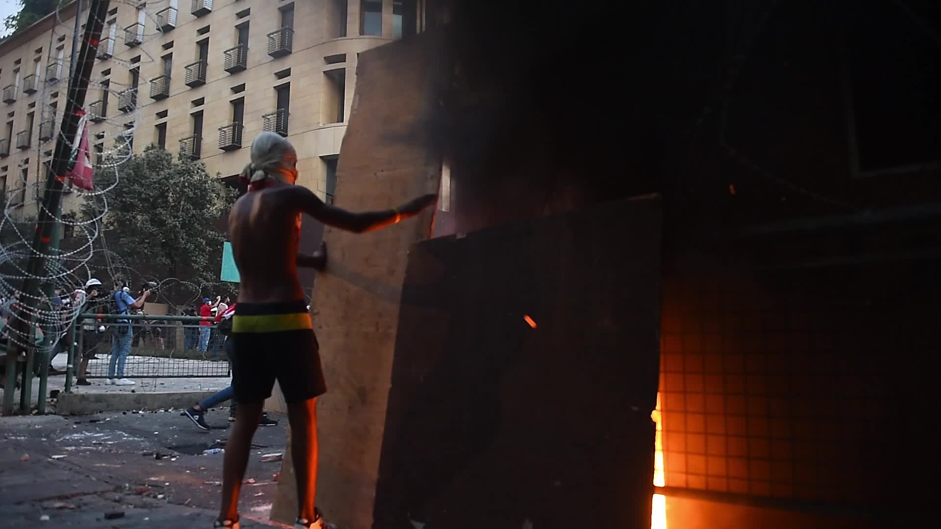 Lebanese Mark A Year Since Beirut's Port Explosion