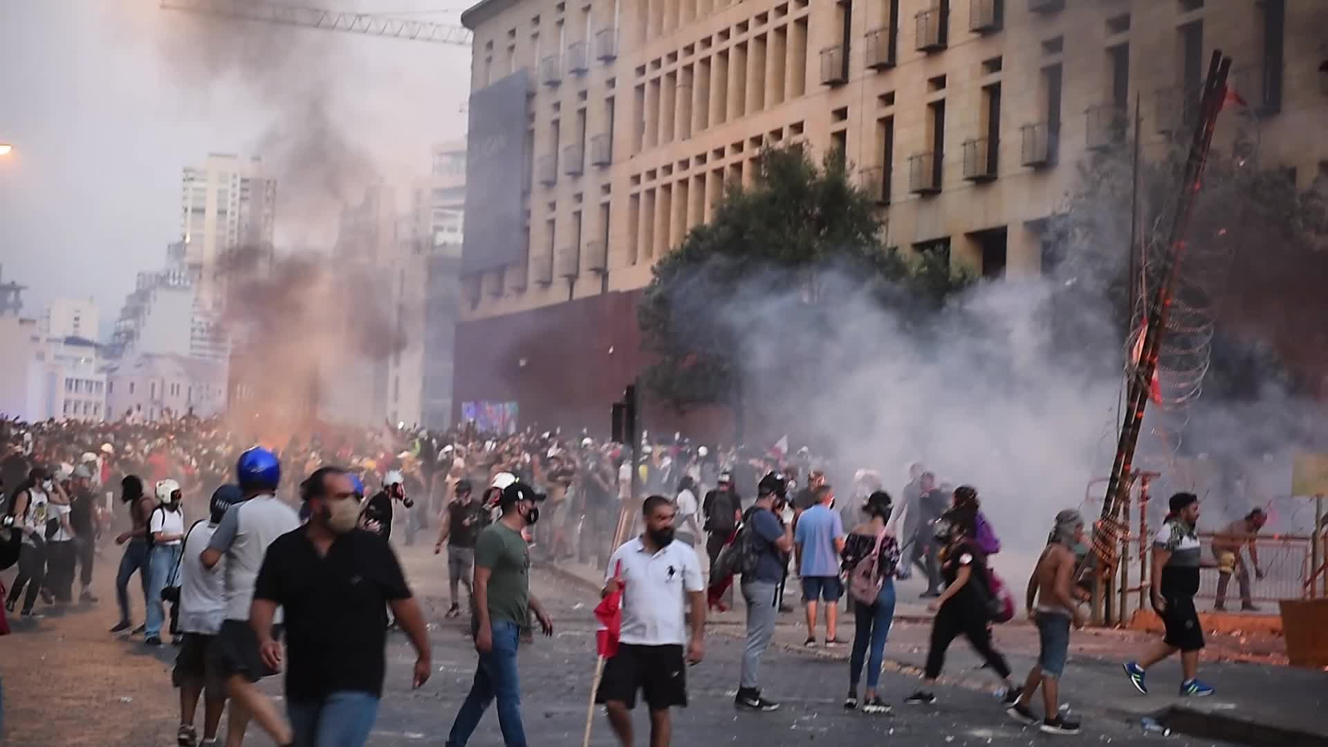 Lebanese Mark A Year Since Beirut's Port Explosion