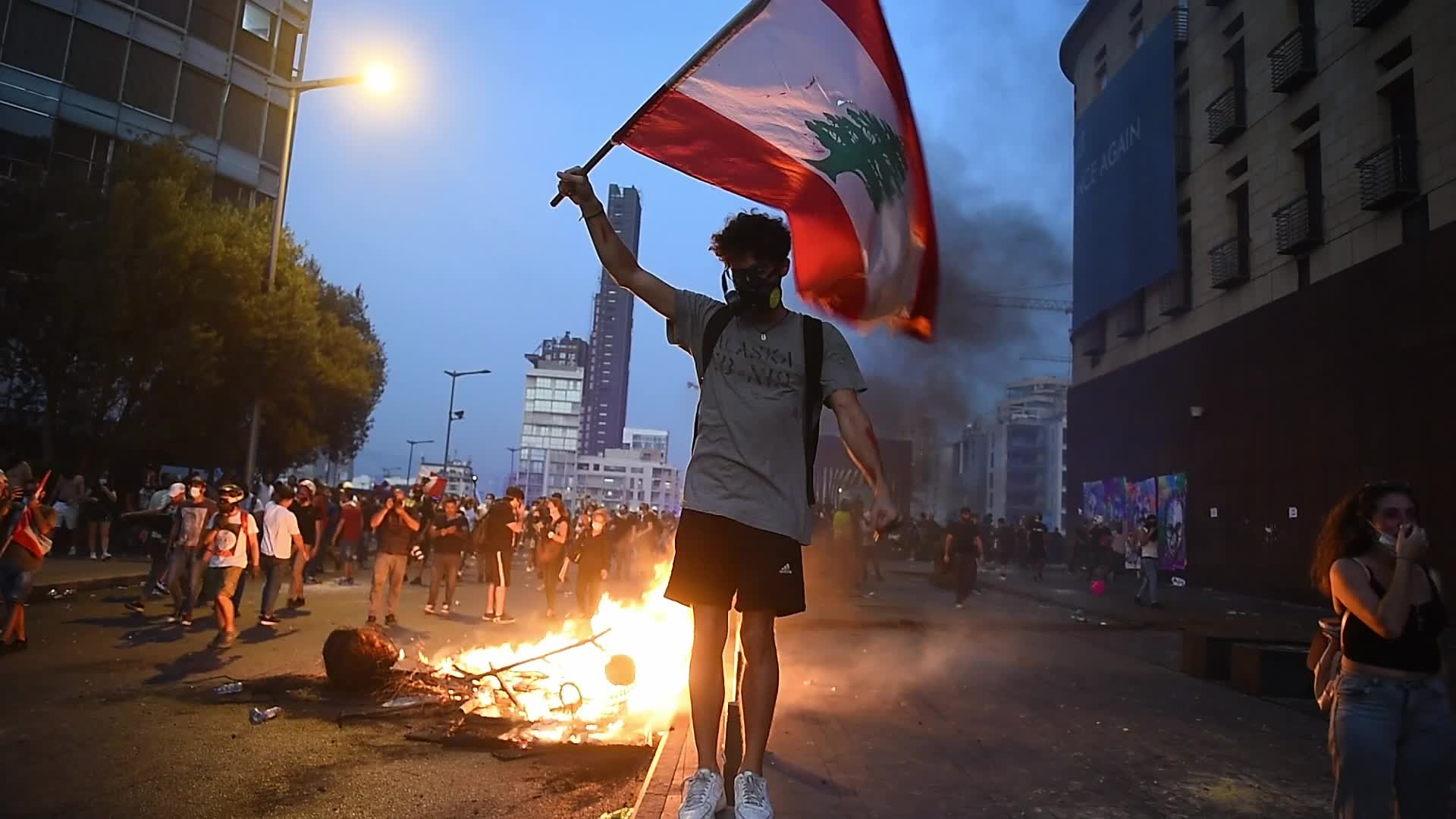 Lebanese Mark A Year Since Beirut's Port Explosion