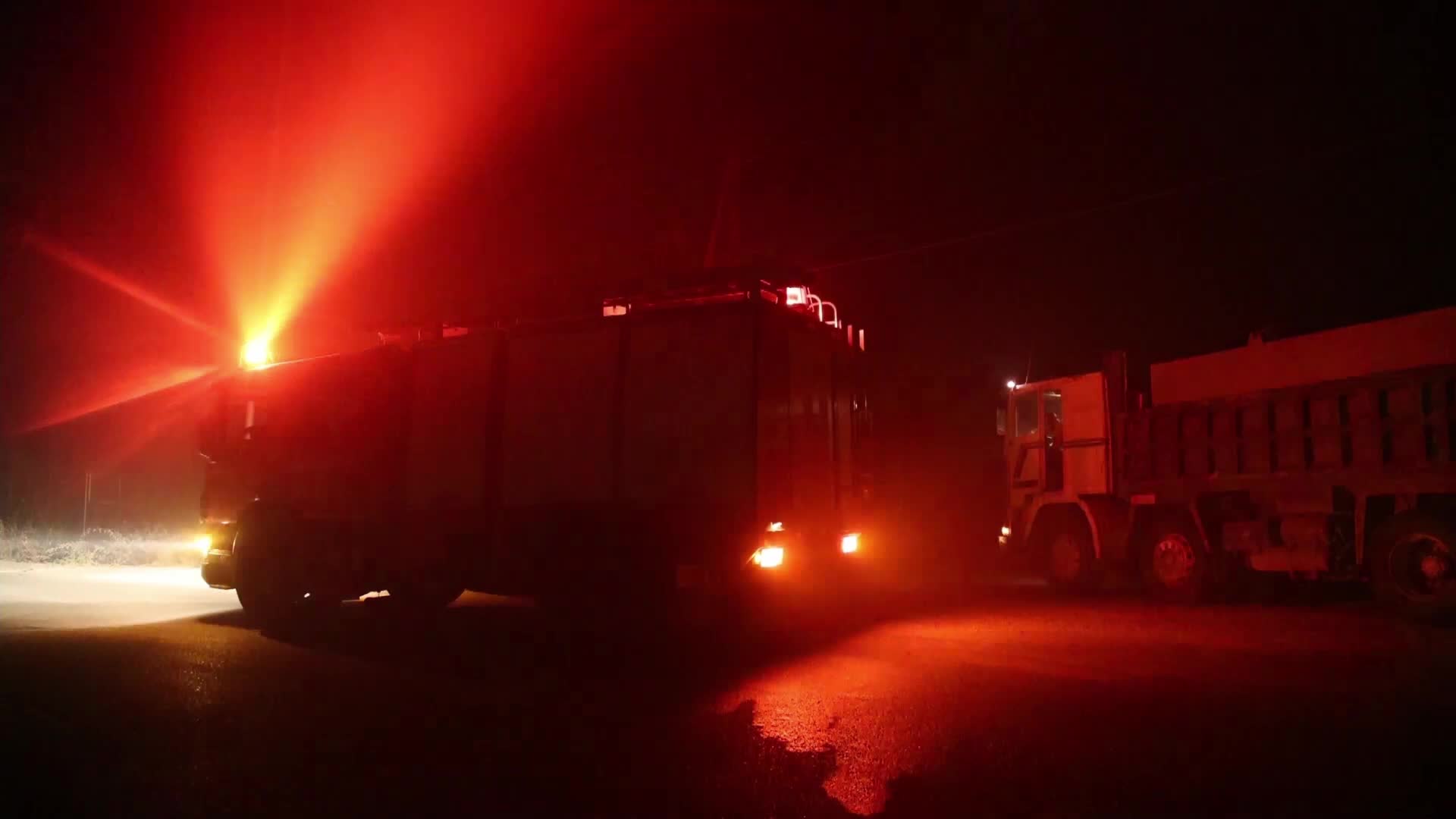 Wildfire in Rovies, Greece