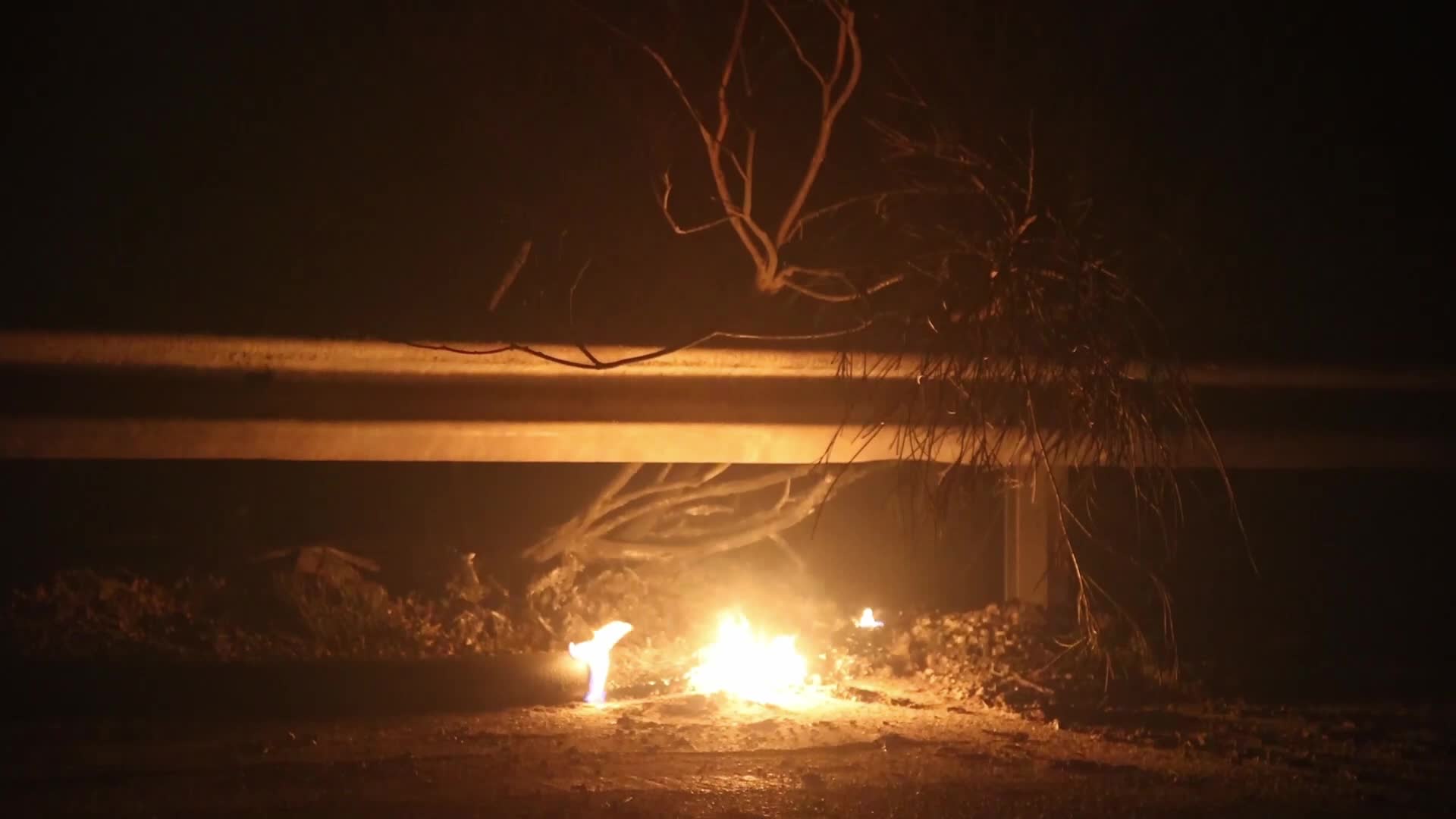 Wildfire in Rovies, Greece
