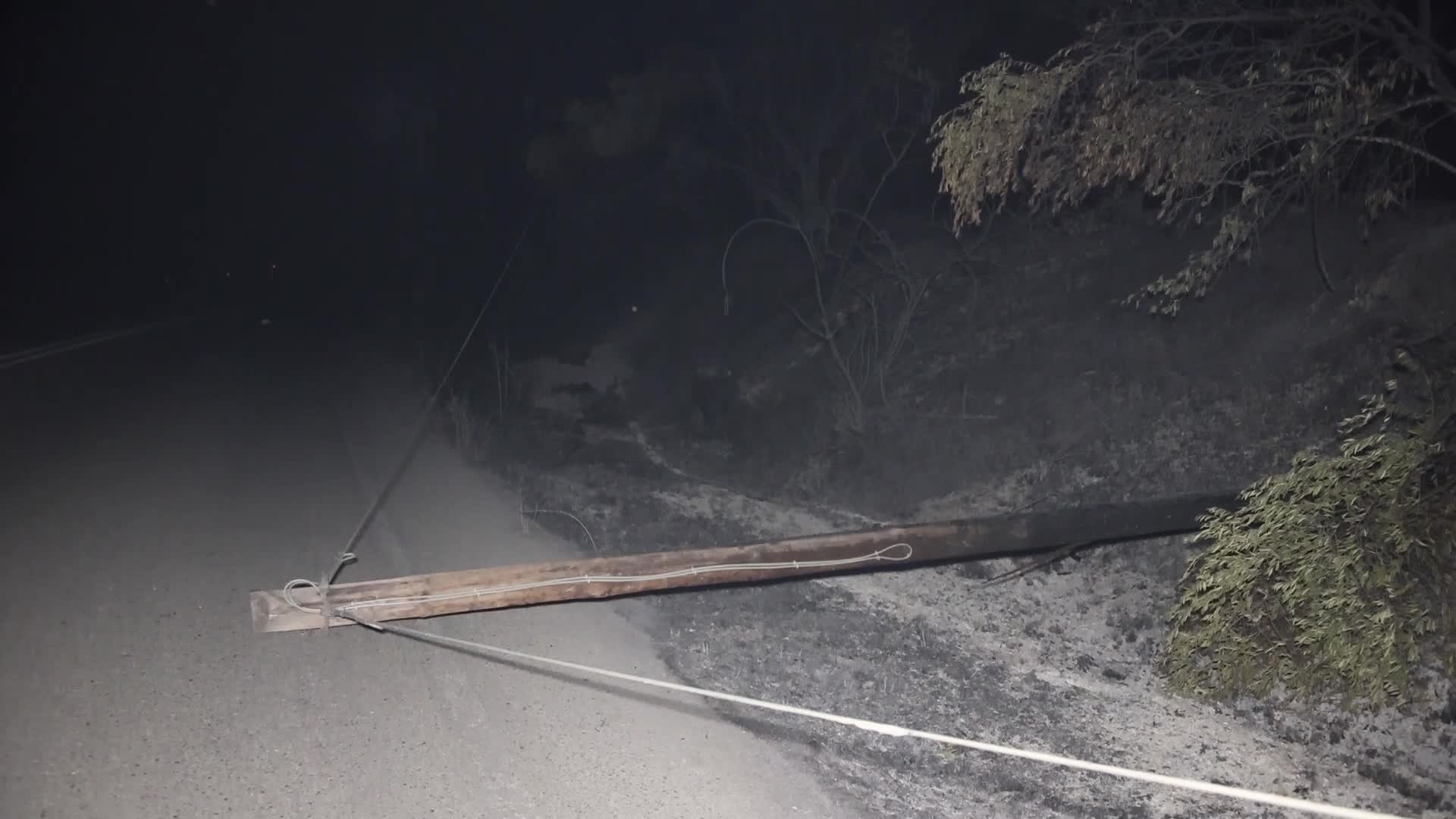 Wildfire in Rovies, Greece