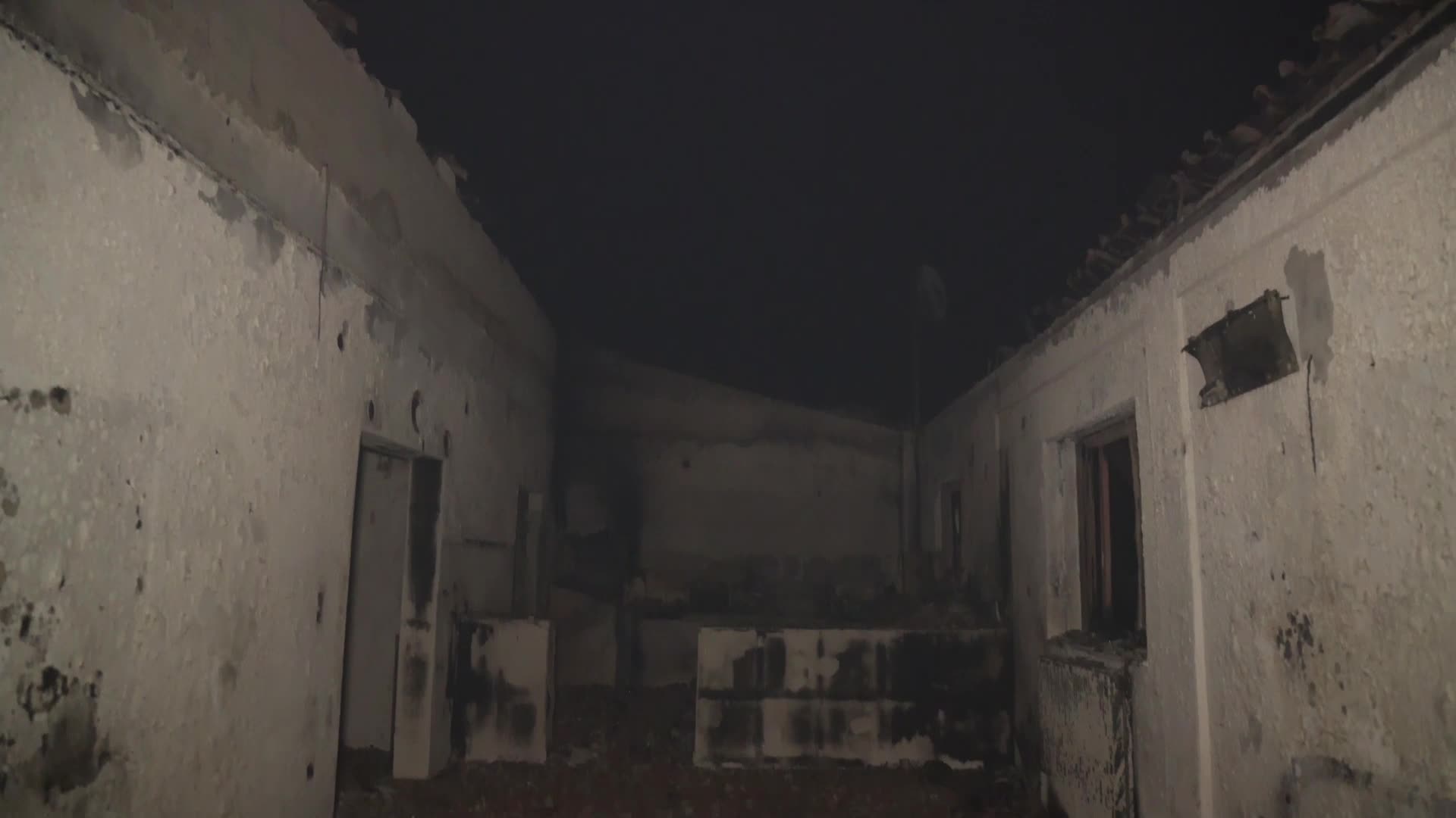 Wildfire in Rovies, Greece