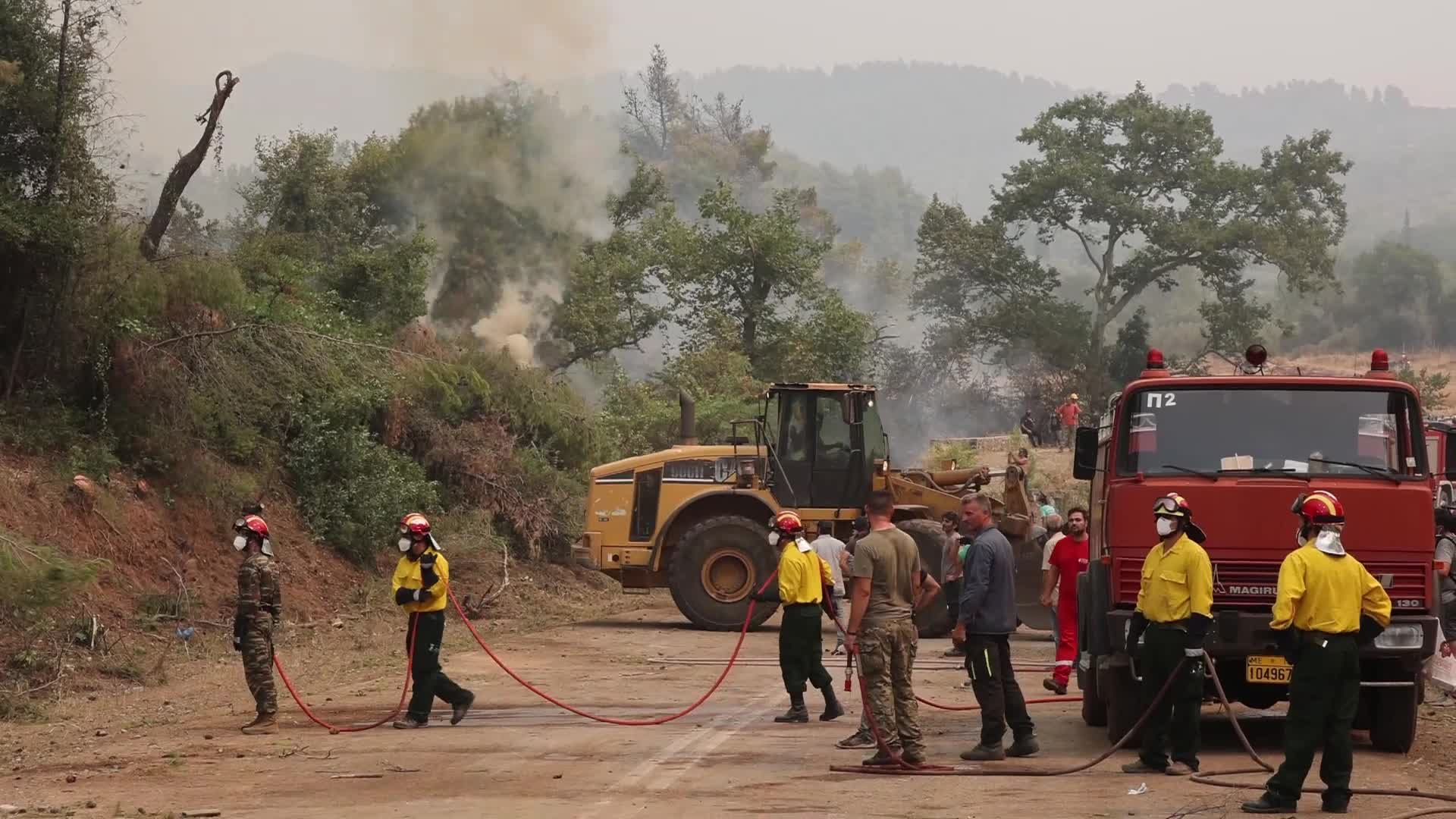 Wildfire in Evia, Greece