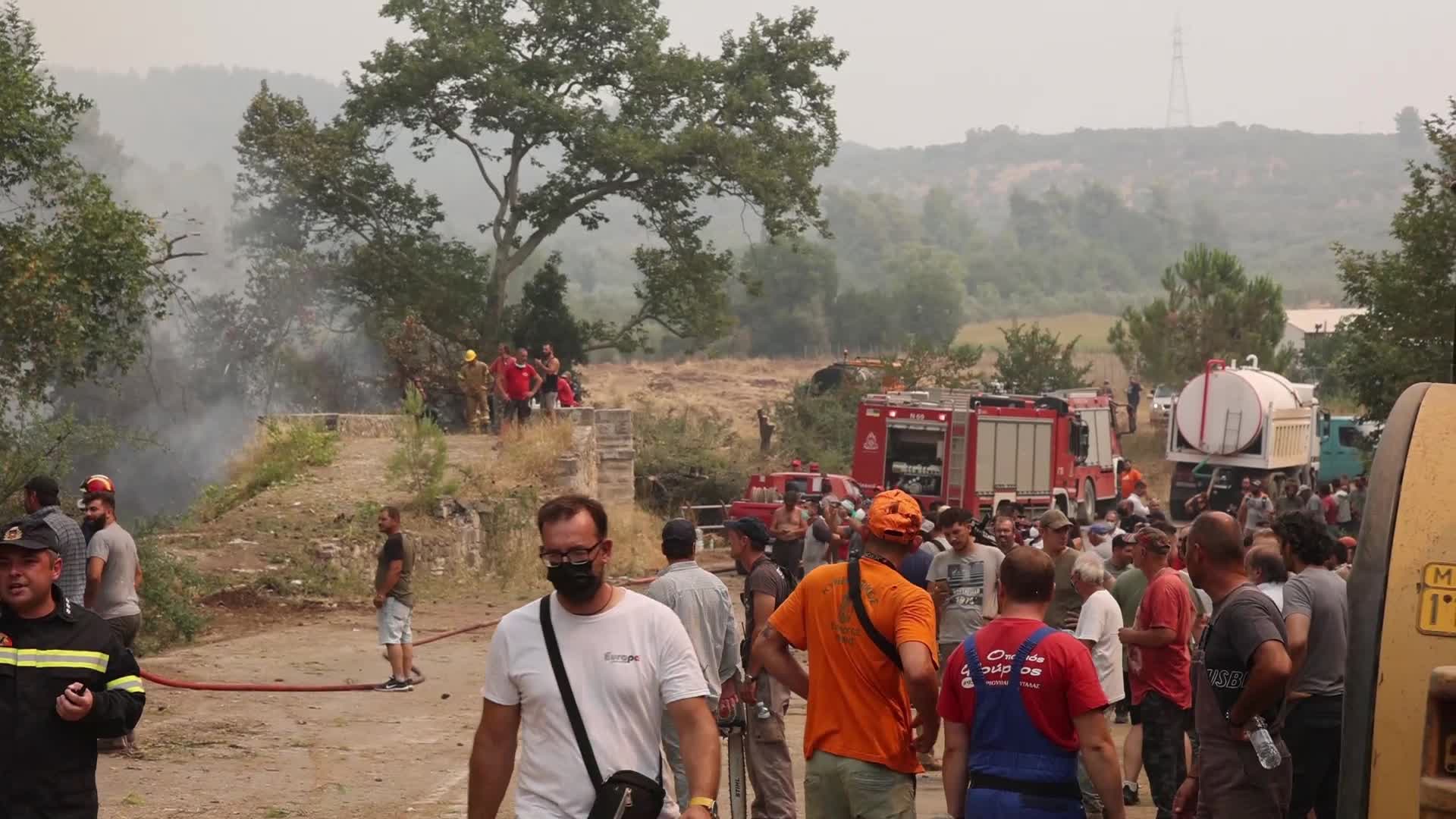Wildfire in Evia, Greece