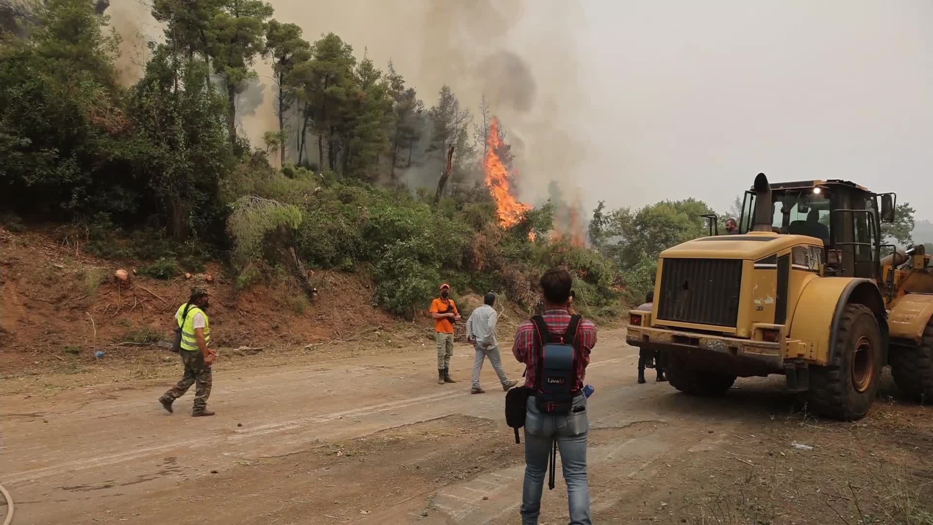 Wildfire in Evia, Greece