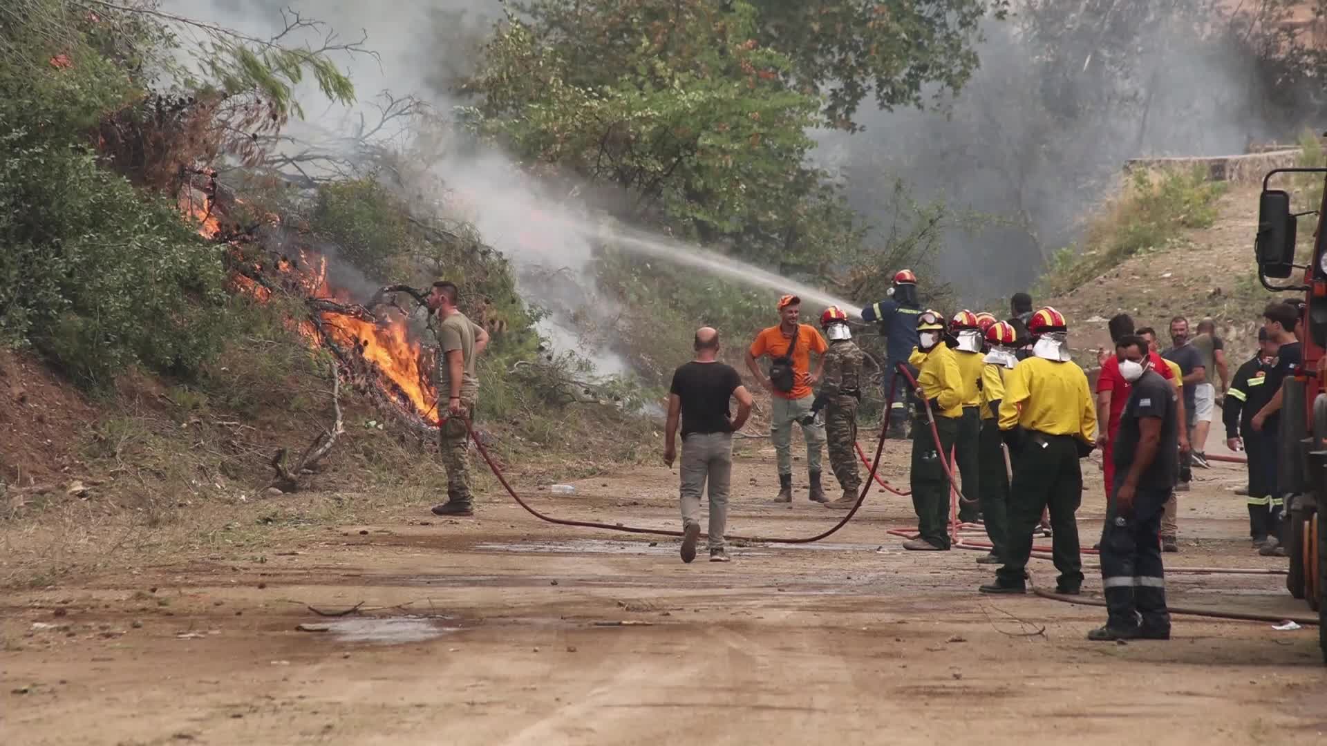 Wildfire in Evia, Greece