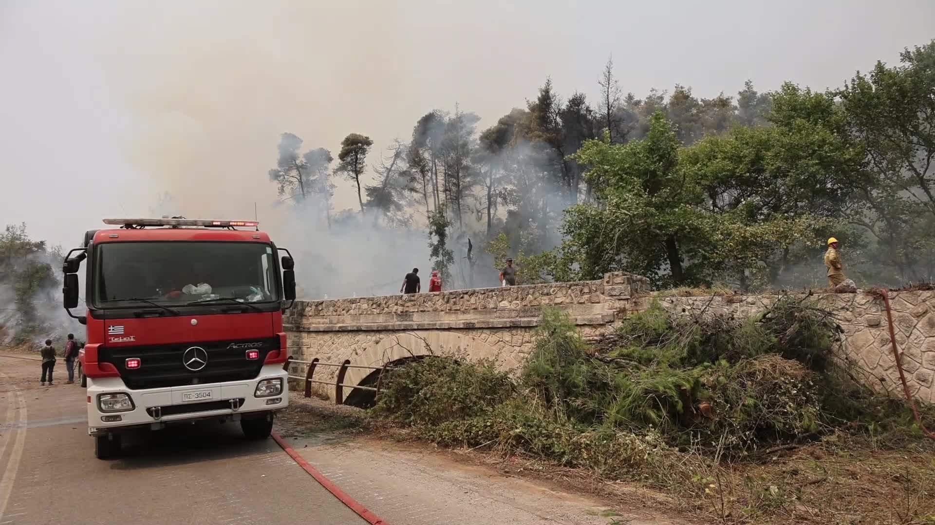 Wildfire in Evia, Greece