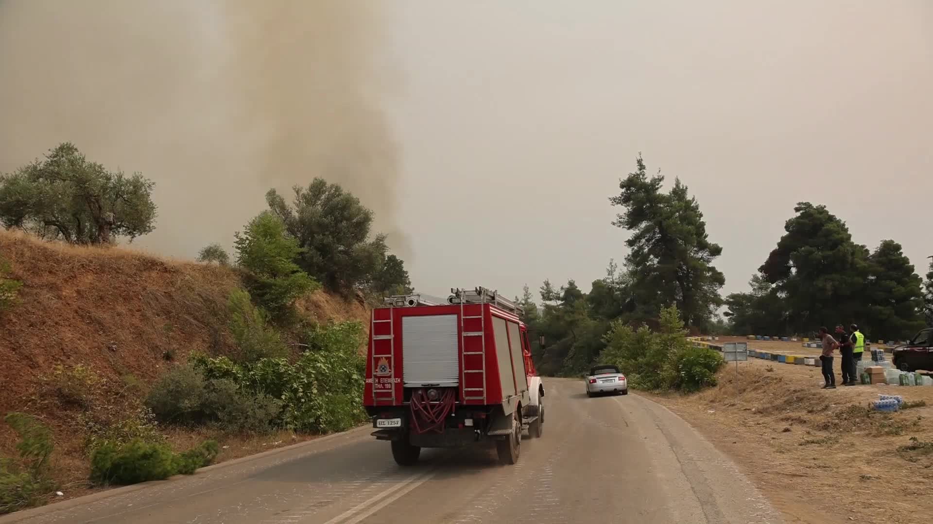 Wildfire in Evia, Greece