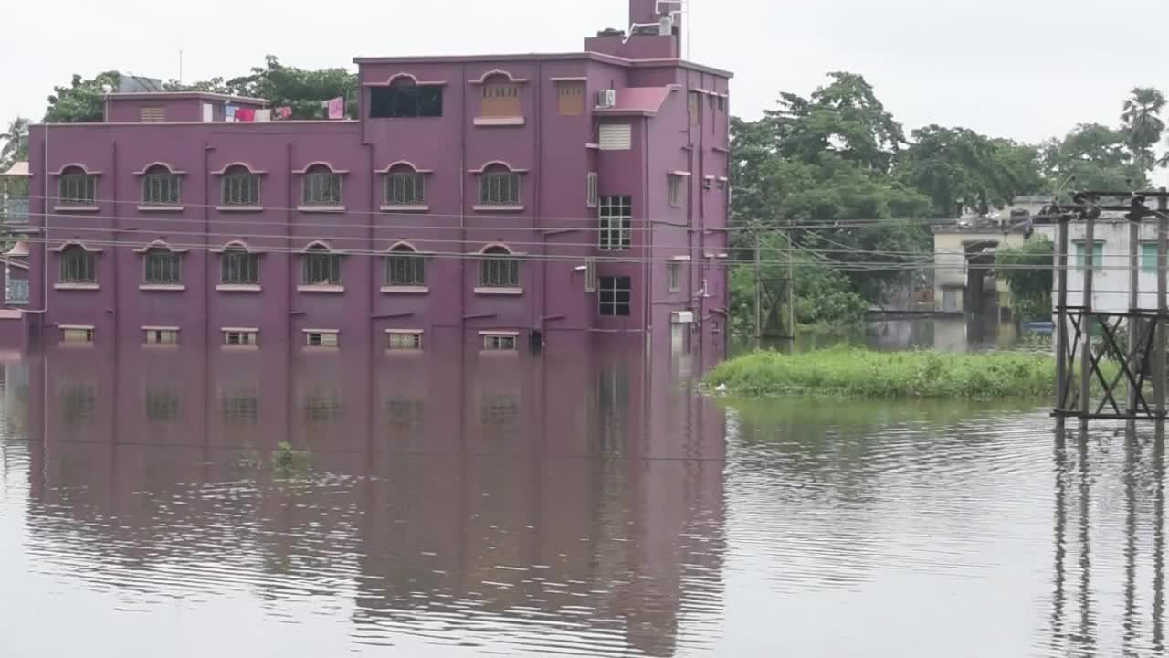 Flood in West Bengal, India
