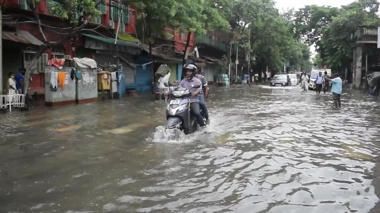 Flood in West Bengal, India