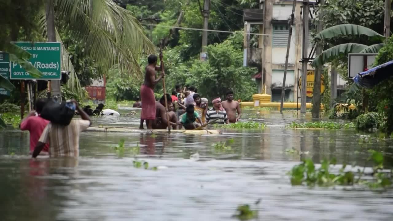 Flood in West Bengal, India
