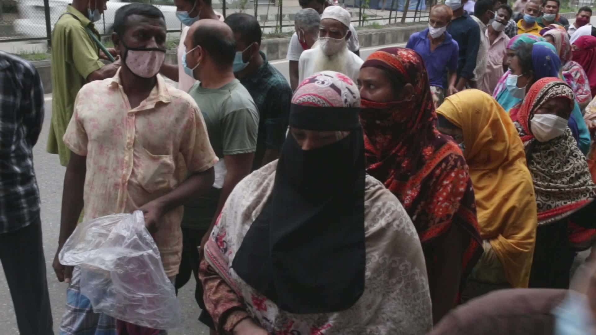 Open market amid the Covid-19 restrictions in Dhaka, Bangladesh