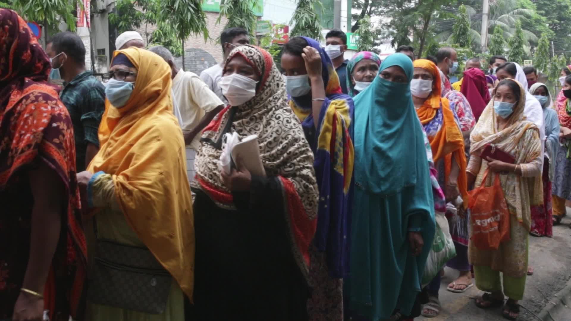 Open market amid the Covid-19 restrictions in Dhaka, Bangladesh