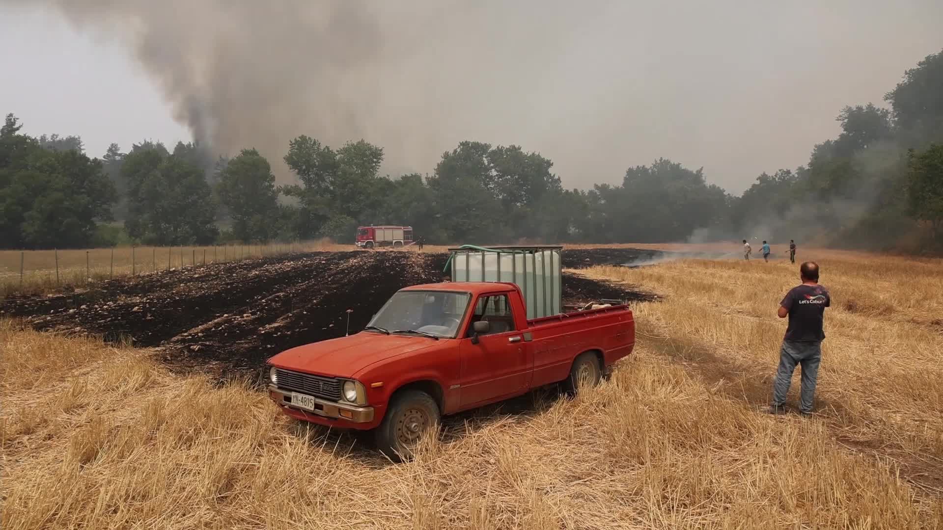 Wildfire in Evia, Greece