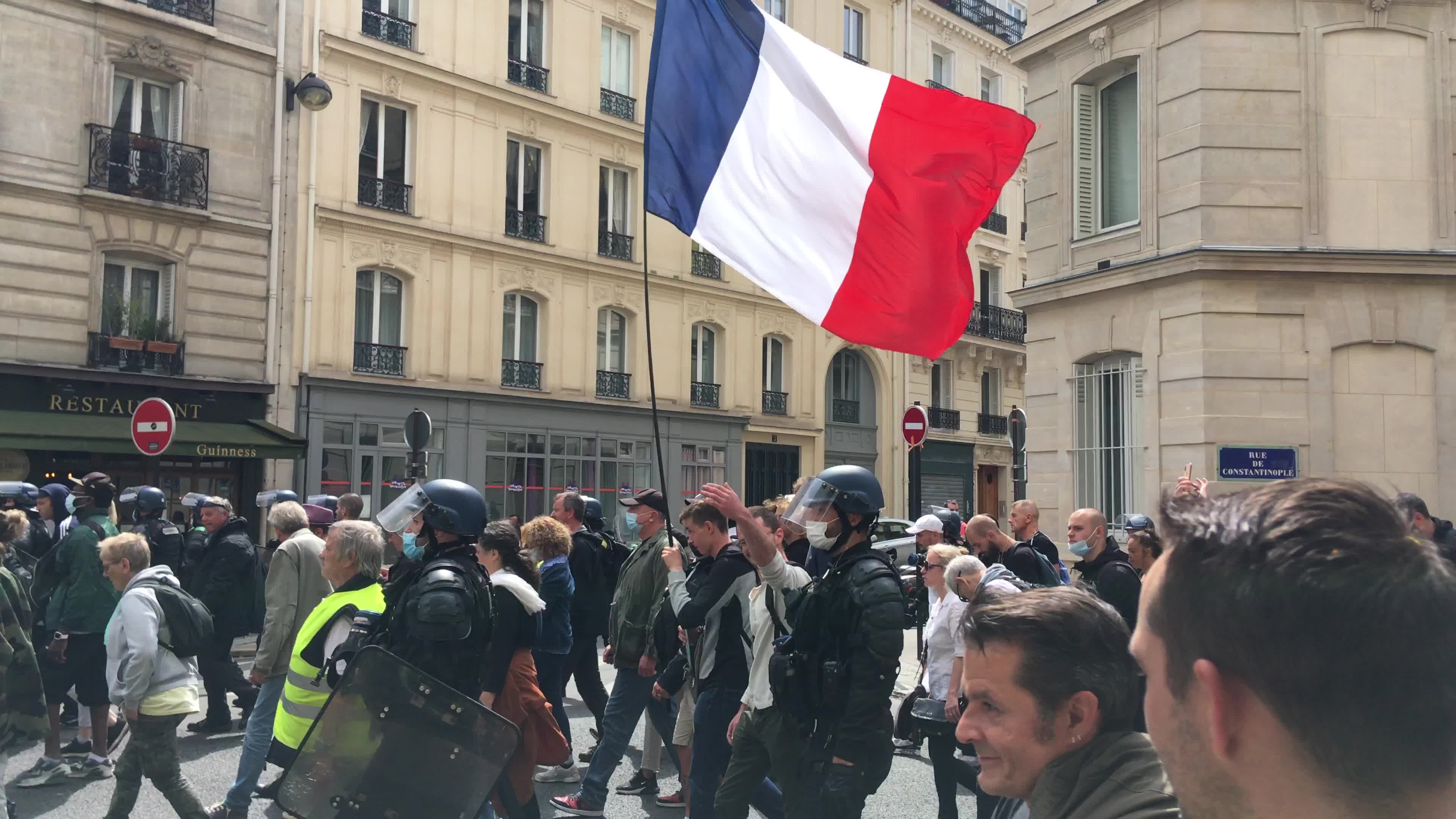 Demonstration against Covid-19 health pass in Paris