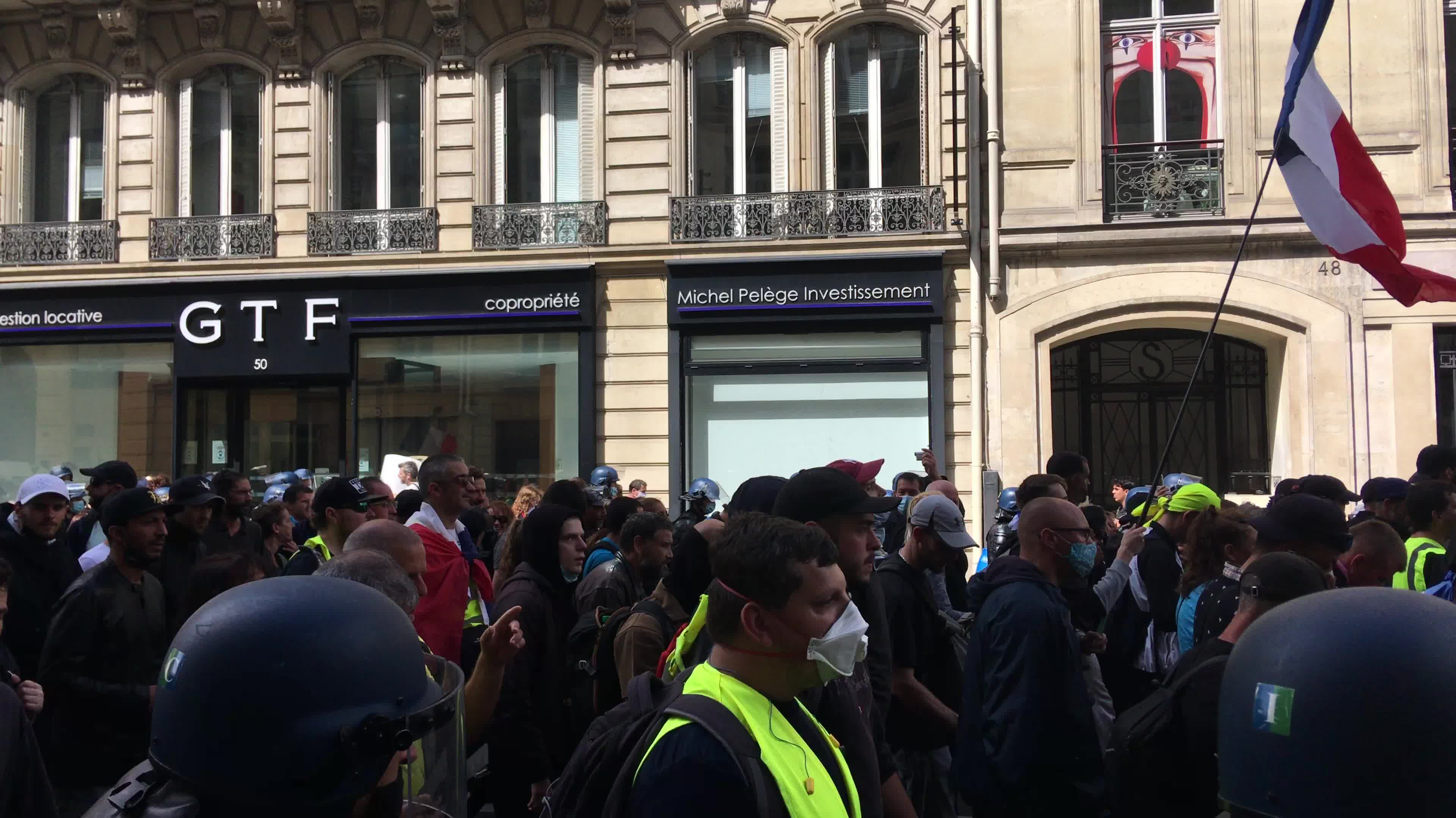 Demonstration against Covid-19 health pass in Paris