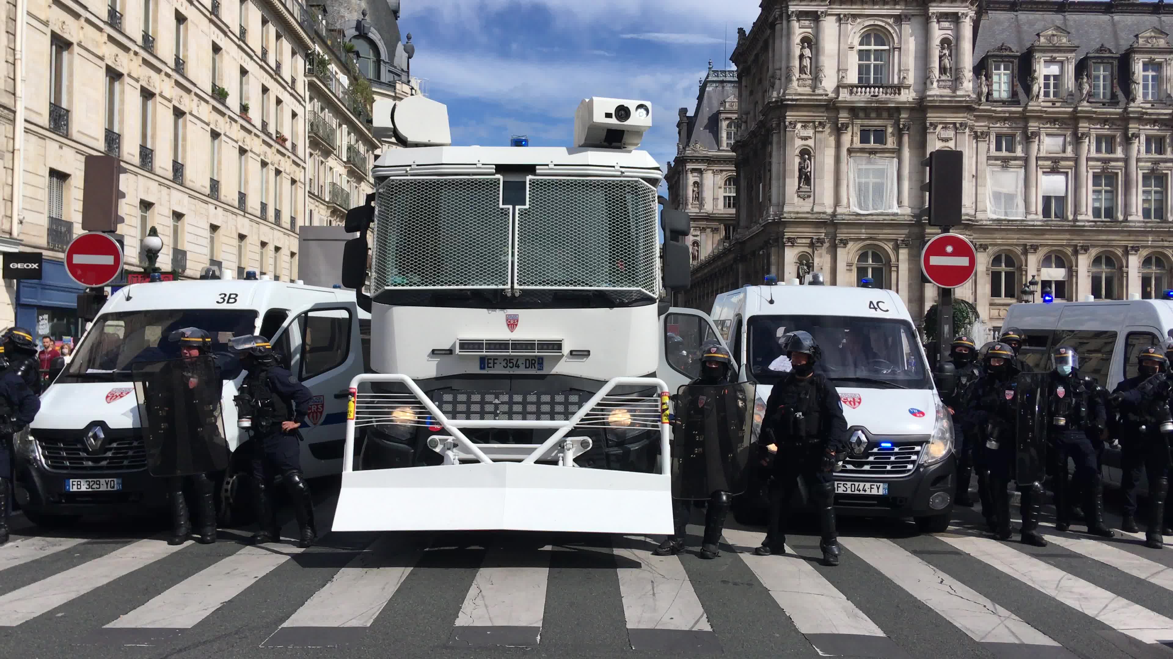 Demonstration against Covid-19 health pass in Paris