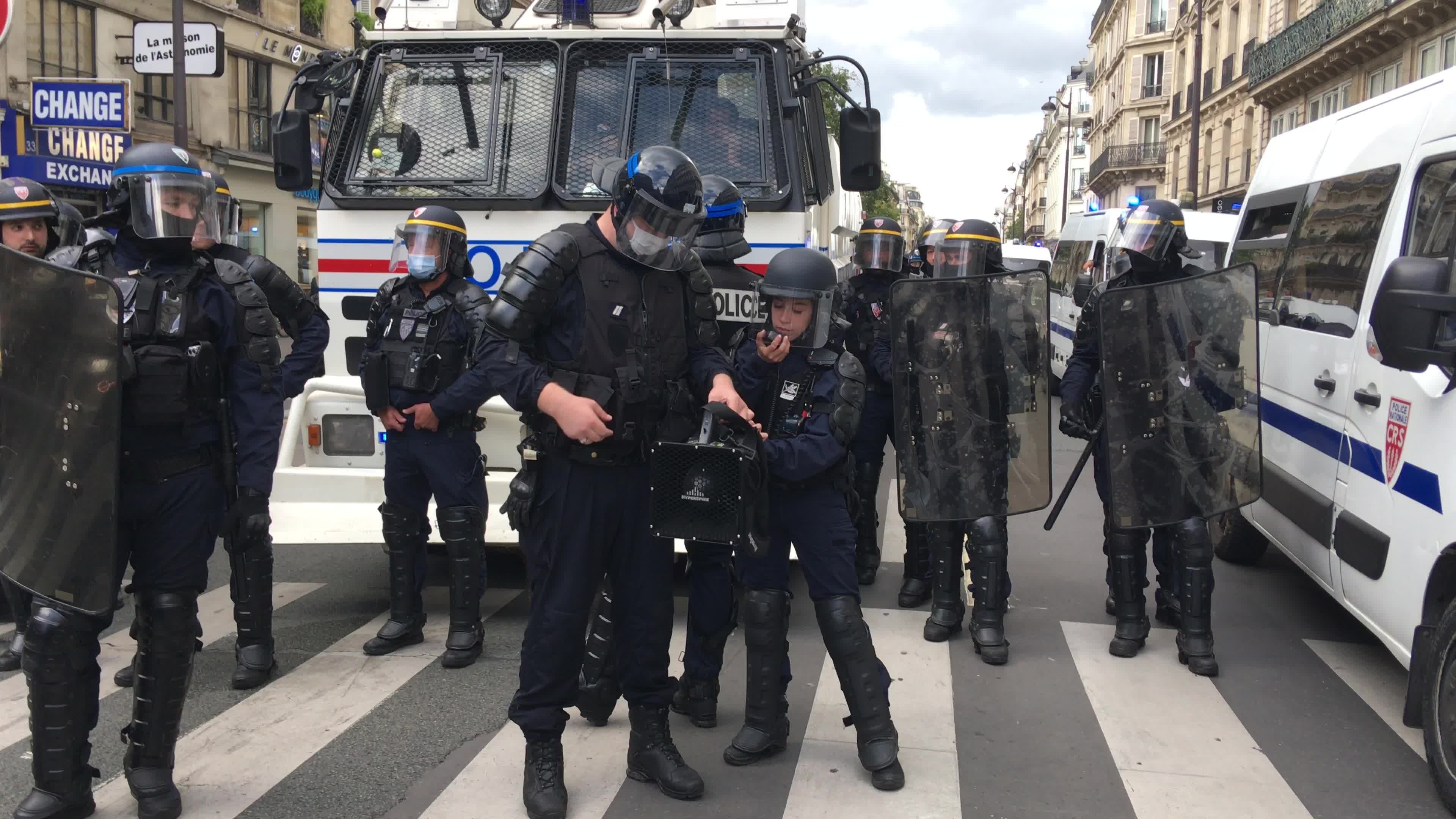 Demonstration against Covid-19 health pass in Paris