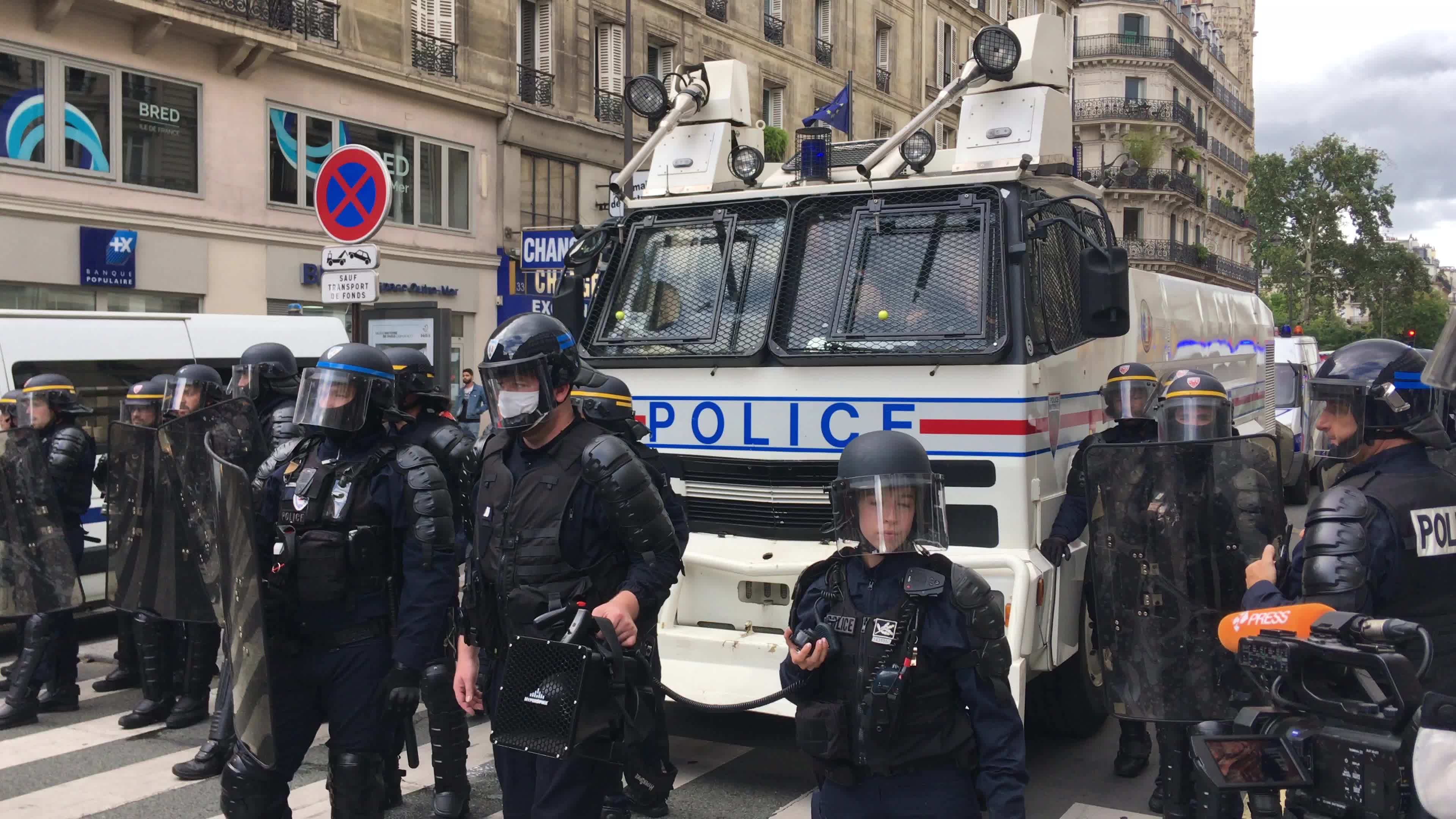 Demonstration against Covid-19 health pass in Paris