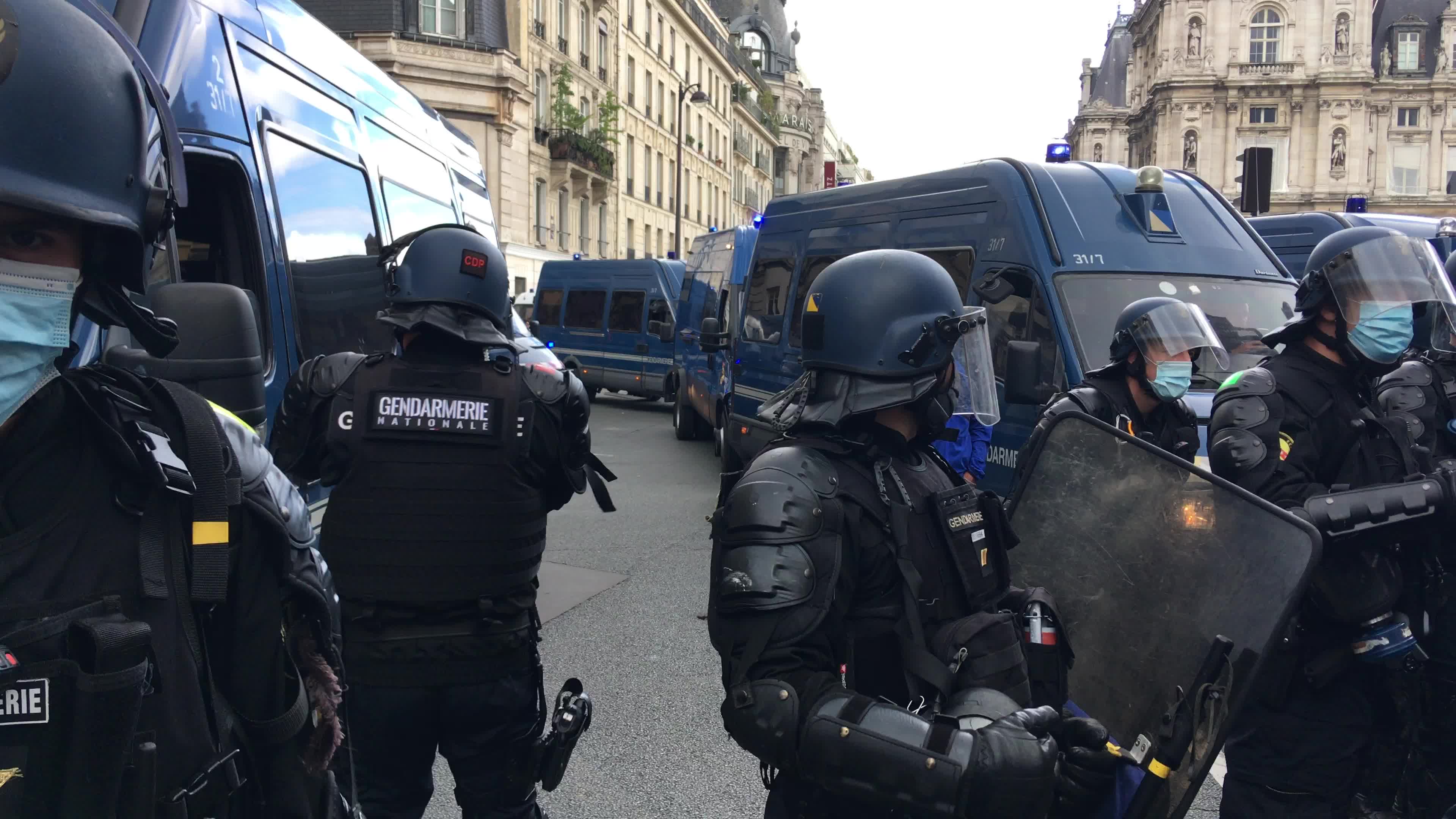 Demonstration against Covid-19 health pass in Paris