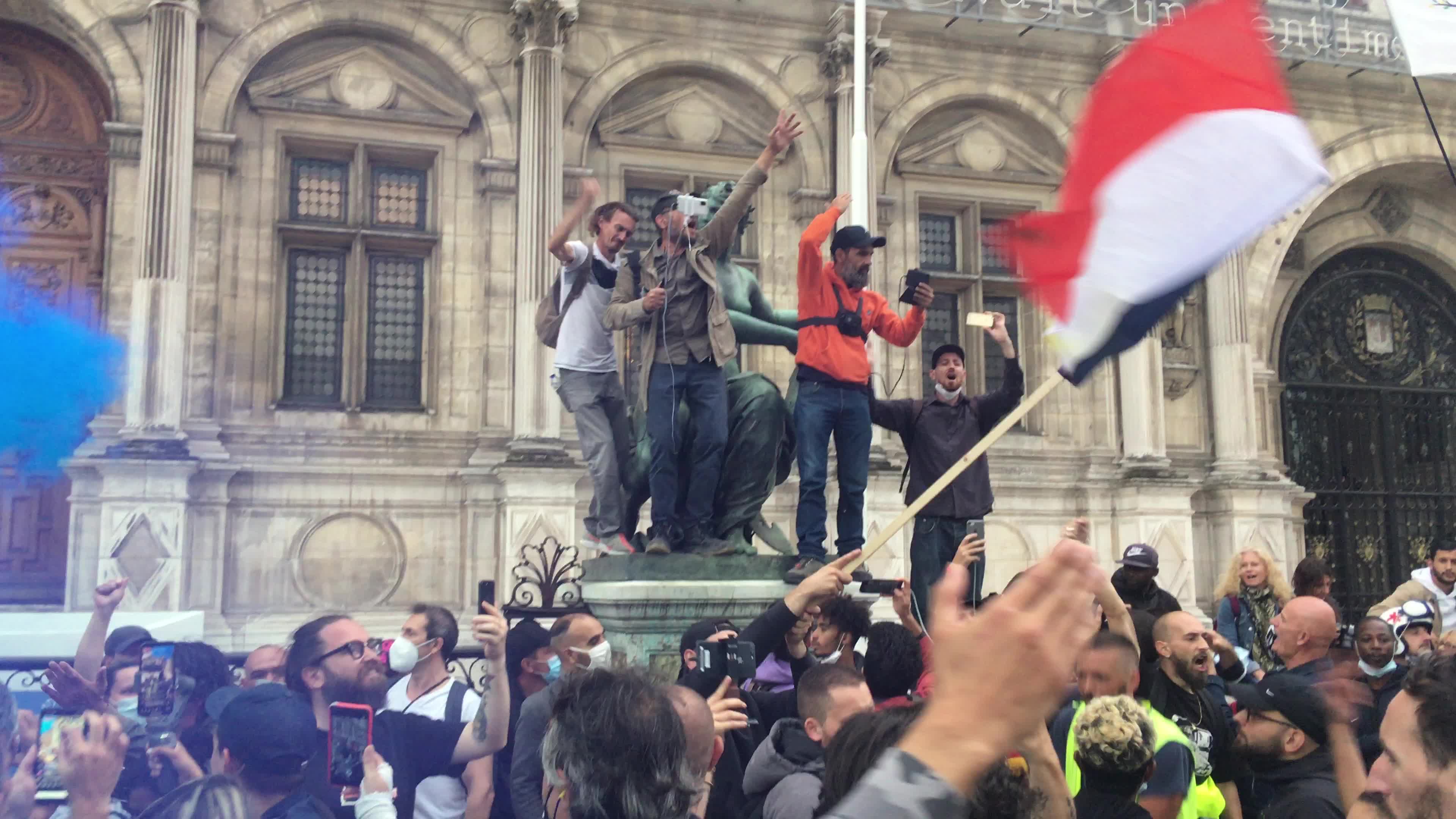 Demonstration against Covid-19 health pass in Paris