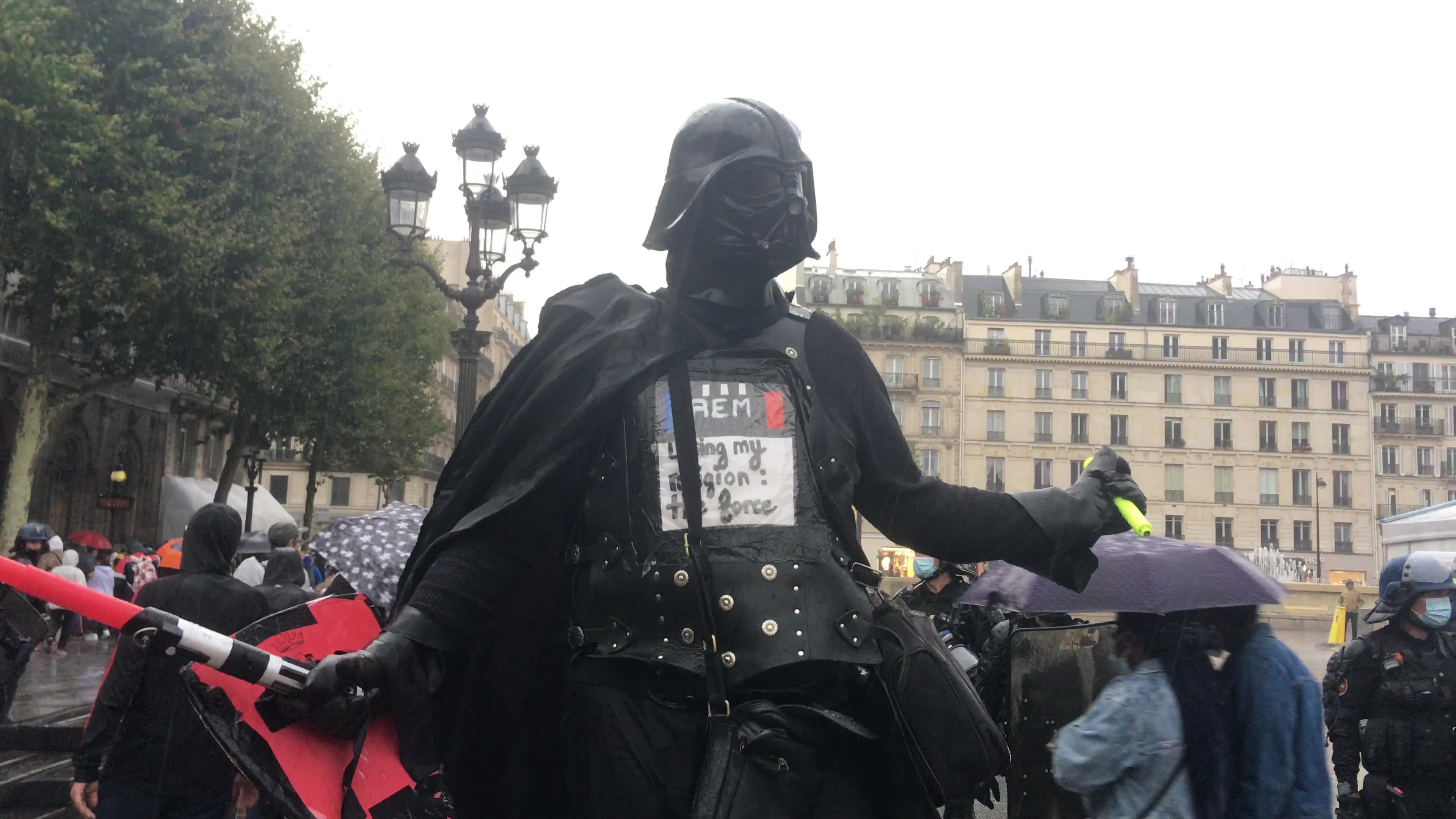 Demonstration against Covid-19 health pass in Paris
