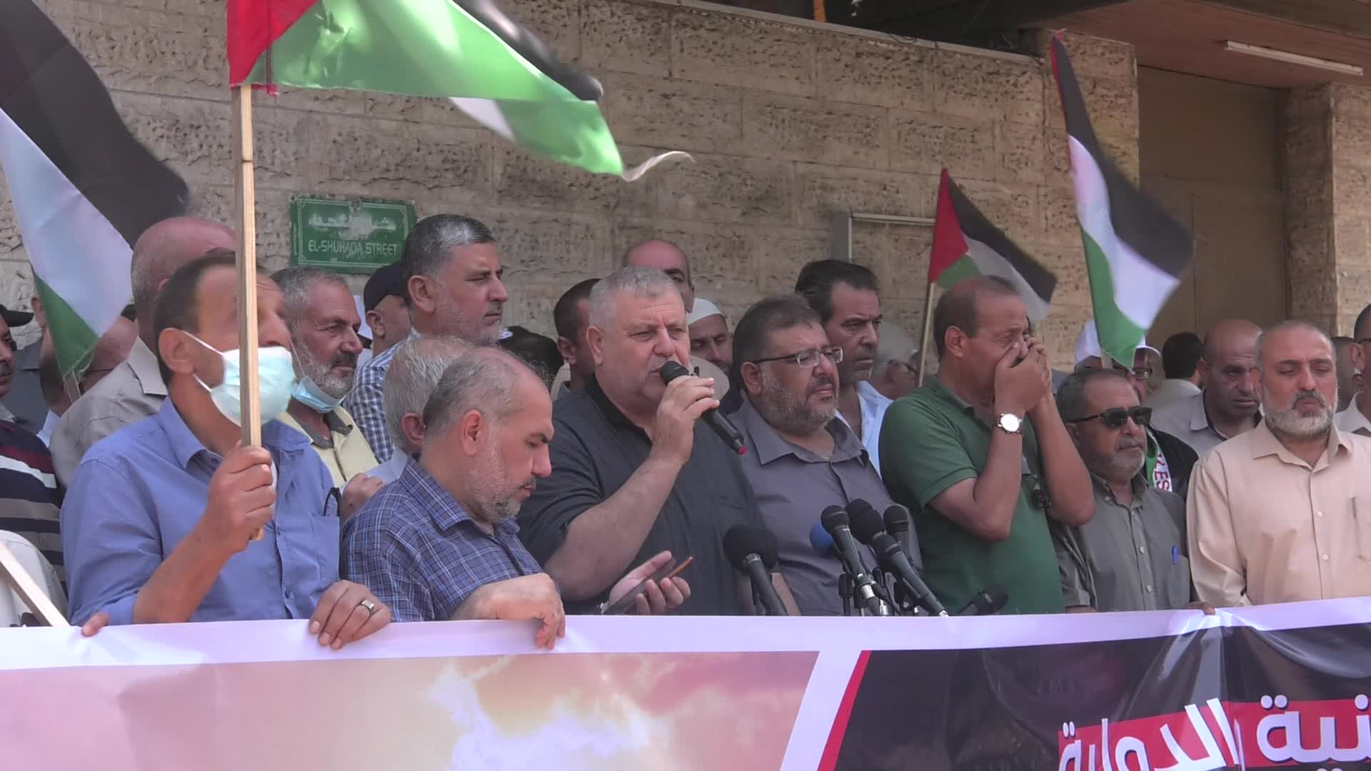 Demonstration in solidarity with palestinian prisoners in Israeli jails