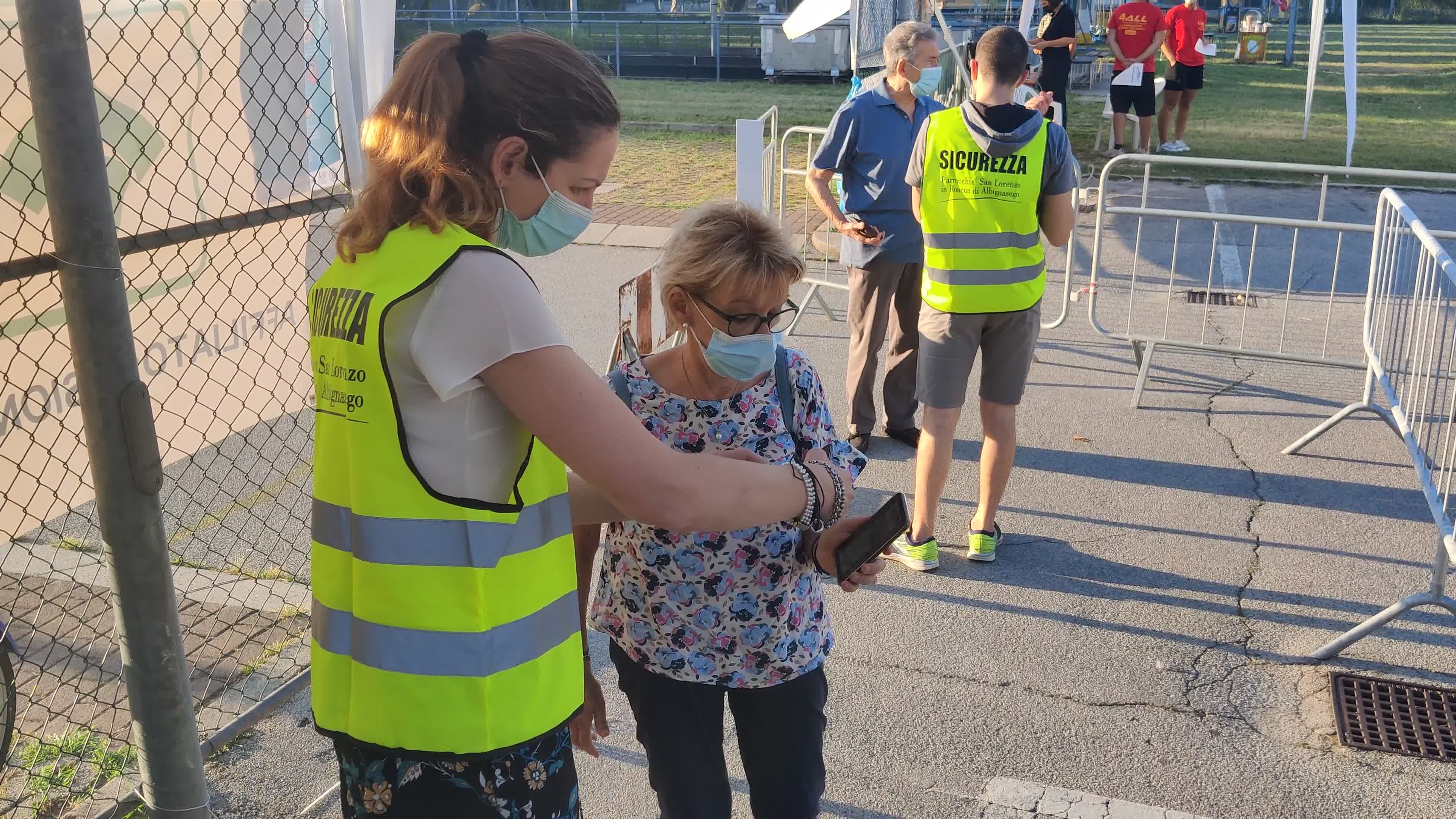 Control of the Green Pass at the Albignasego Fair