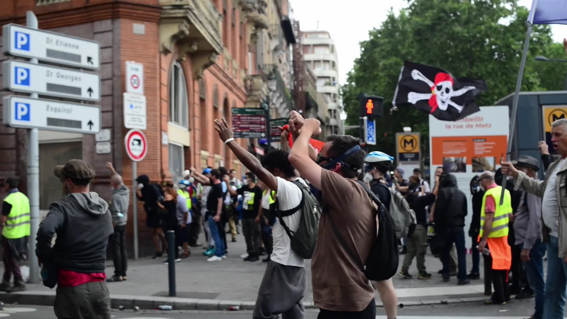 Thousands protest against COVID-19 health pass In Toulouse, France